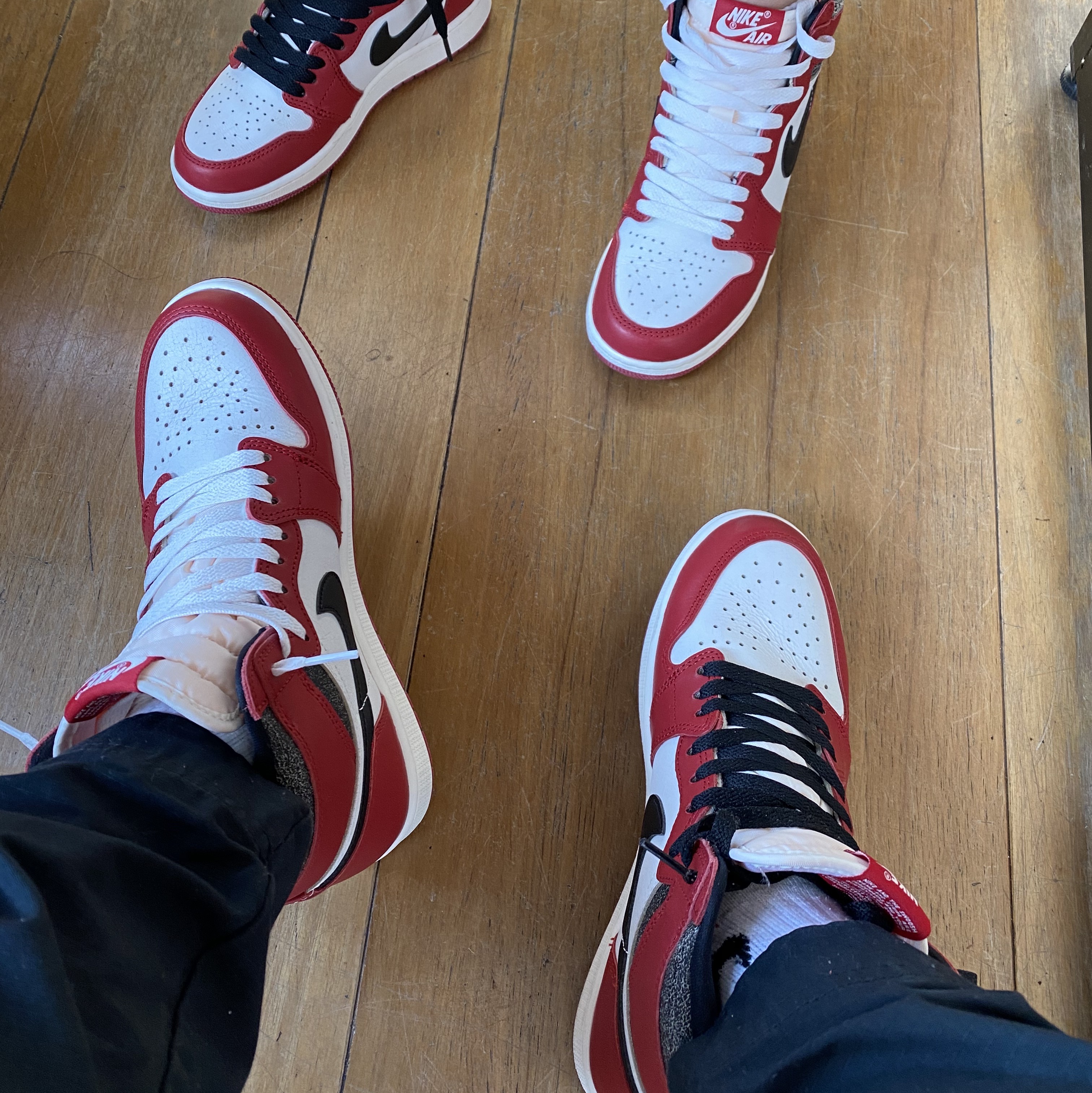 Jordan 1 Retro High OG Chicago 2022, (GS) Jordan 1 Retro High OG Chicago 2022 착용 스타일