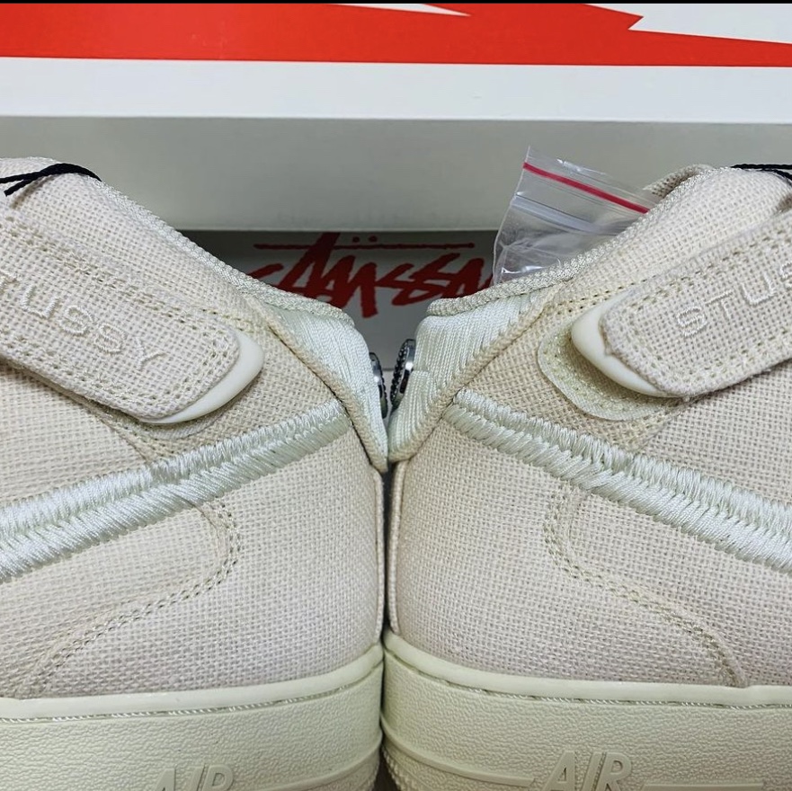Nike x Stussy Air Force 1 '07 Mid SP Fossil 착용 스타일 - 3