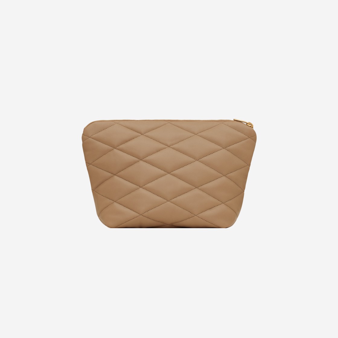 Saint Laurent Sade Pouch in Quilted Lambskin Taupe 상세 이미지 2