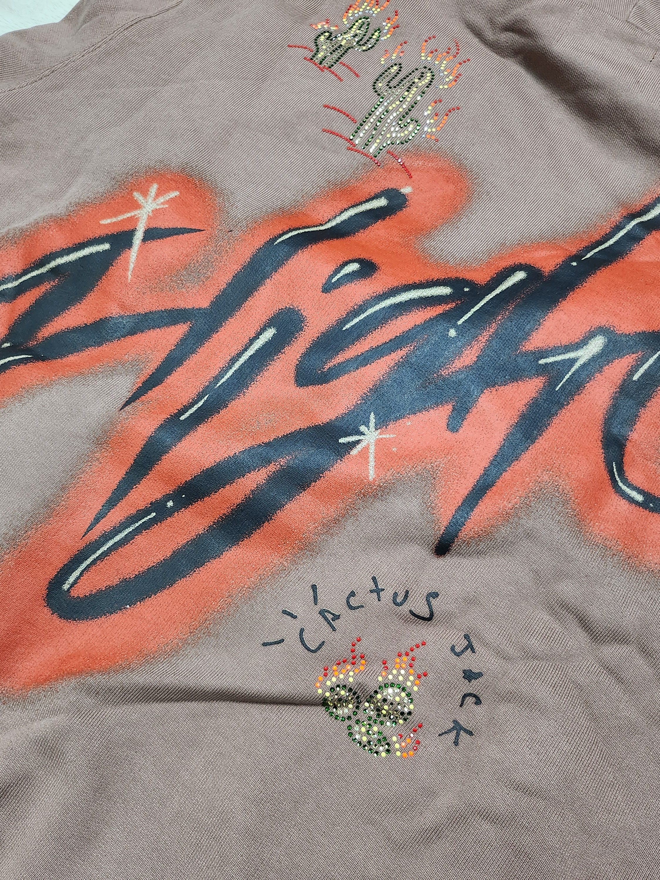 Jordan x Travis Scott Hoodie Antique Brown - Asia, Jordan x Travis Scott Hoodie Antique Brown - US/EU 착용 스타일 - 5