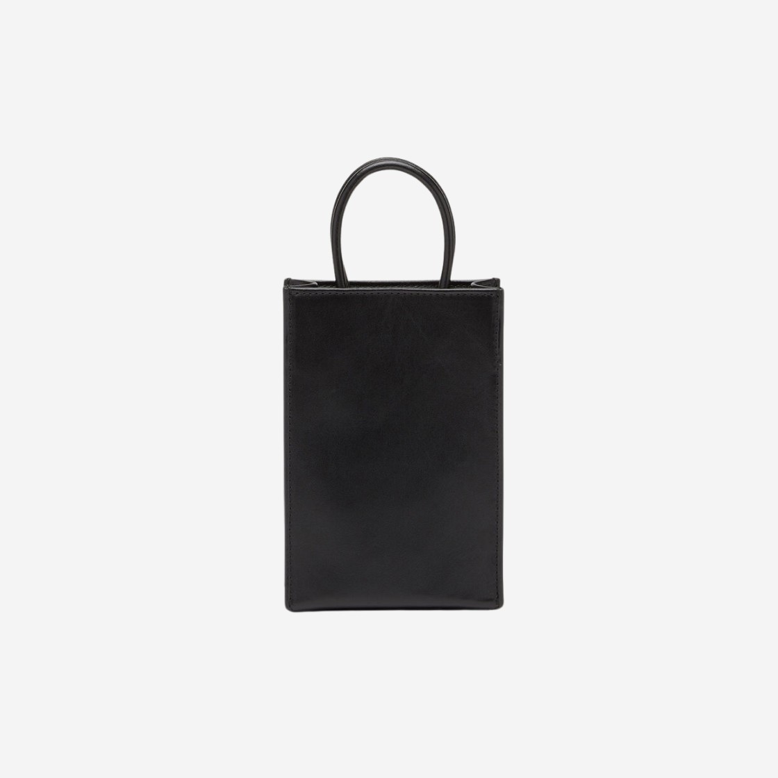 Diesel DSL Mini Leather Shopper Bag with Logo Black 상세 이미지 3