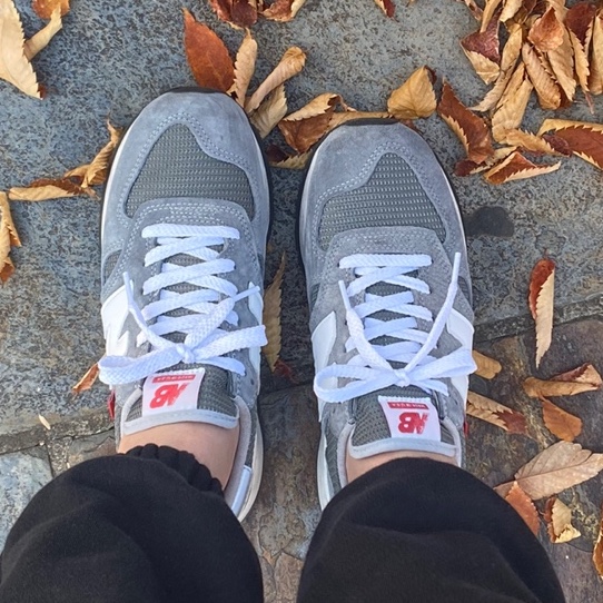 New Balance 990vs1 Made in USA Grey 착용 스타일