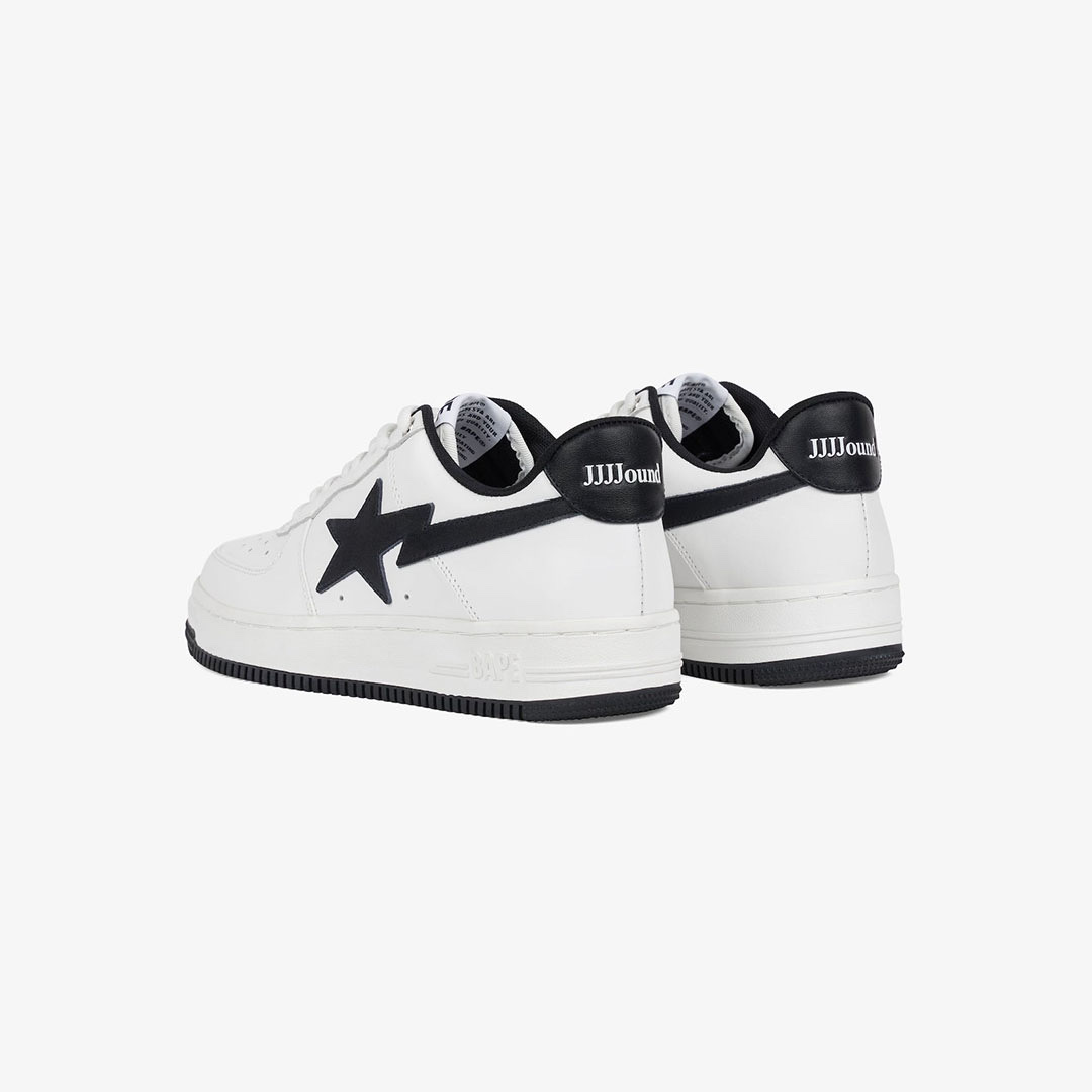 BAPE x JJJJound Bape Sta Low White Navy 착용 스타일 - 3