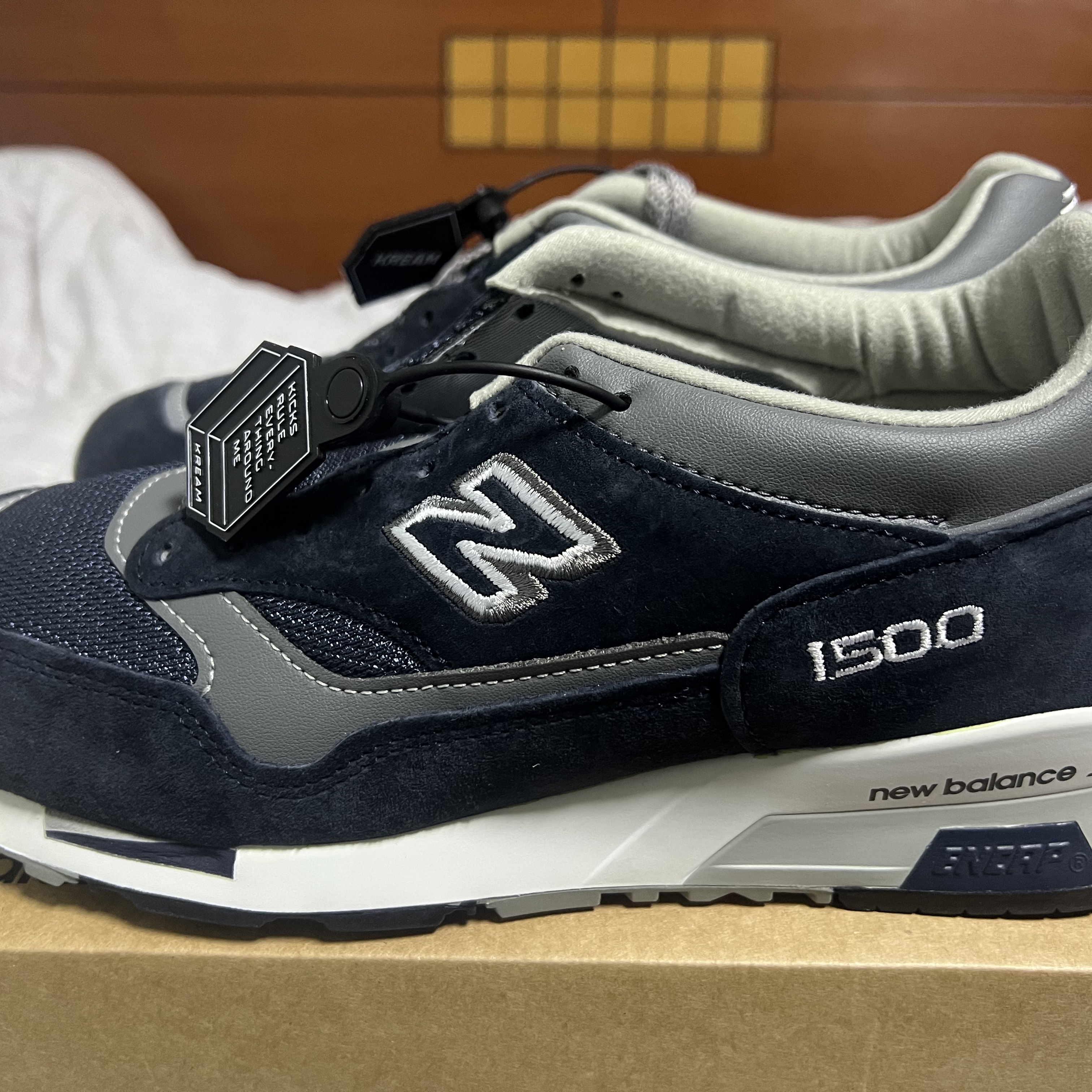New Balance 1500 Made in UK Navy 착용 스타일 - 1