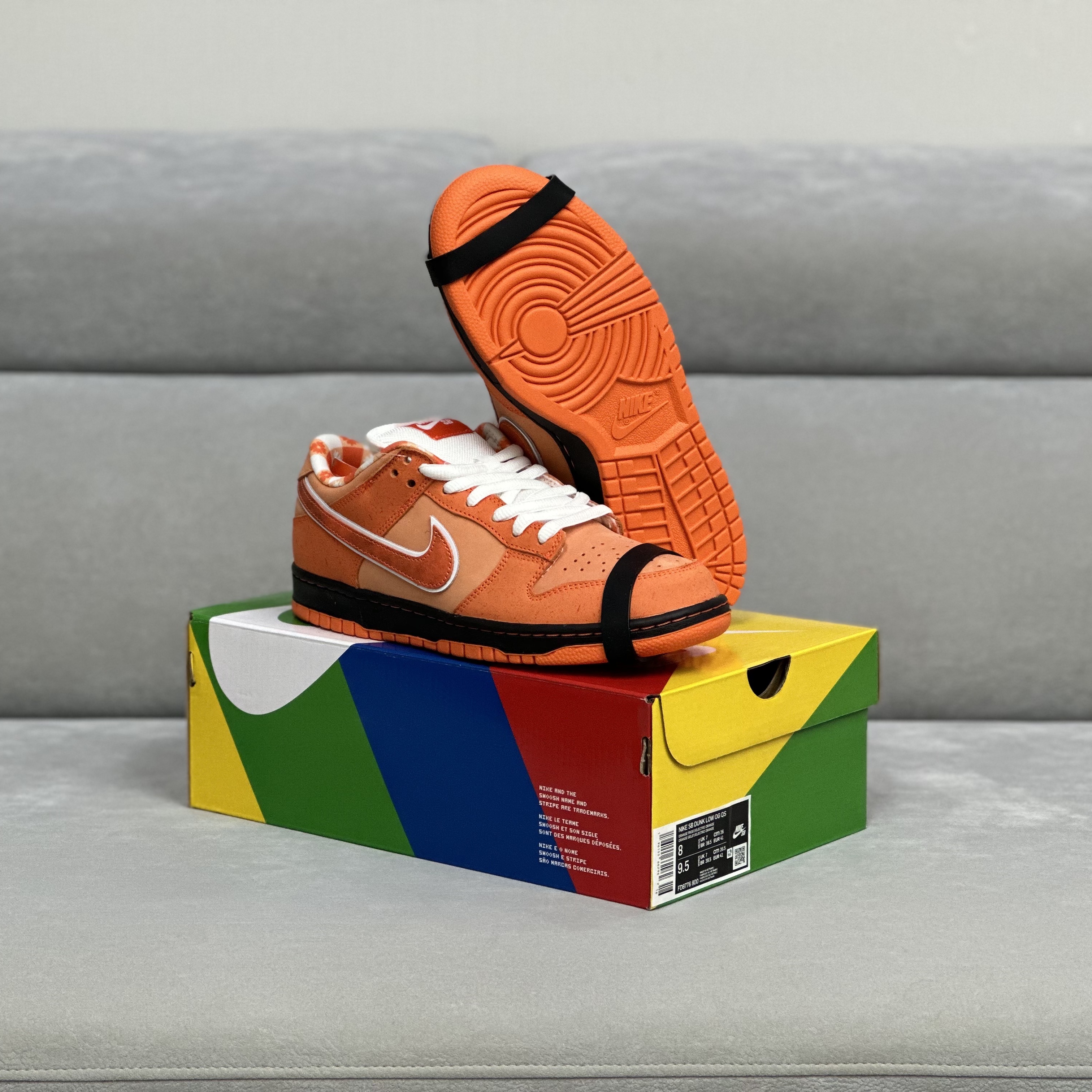 Nike x Concepts SB Dunk Low Orange Lobster (Regular Box) 착용 스타일 - 4