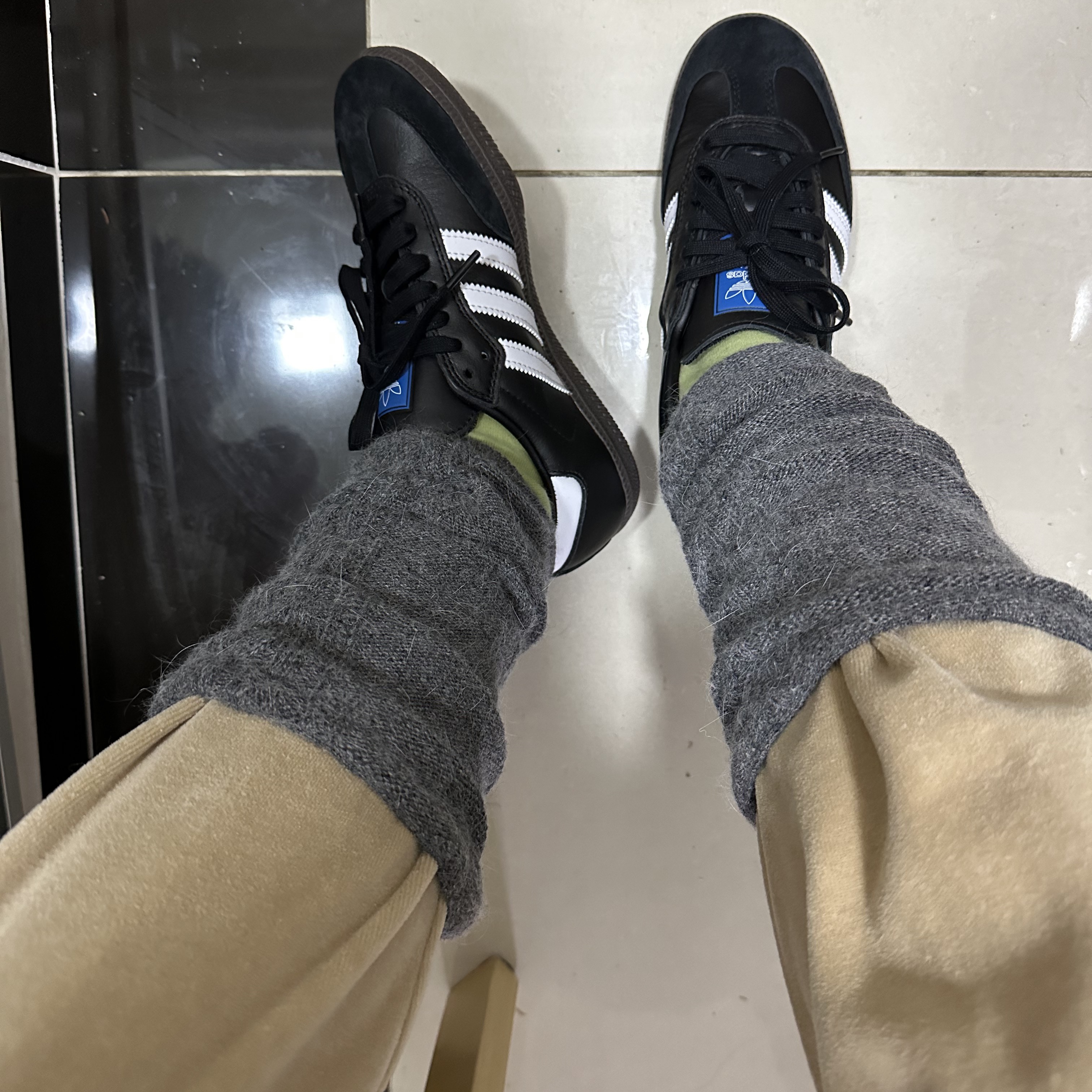 Adidas Samba ADV Black 착용 스타일