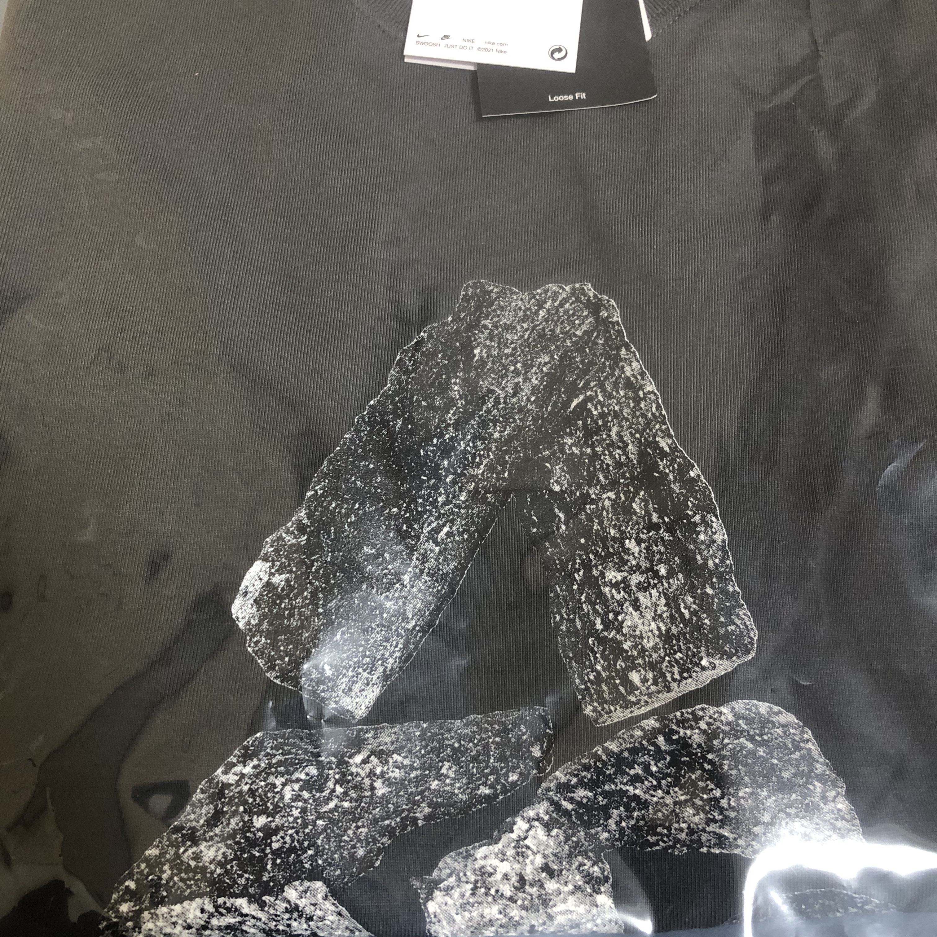 Nike ACG Monolithic T-Shirt Anthracite - Asia 착용 스타일