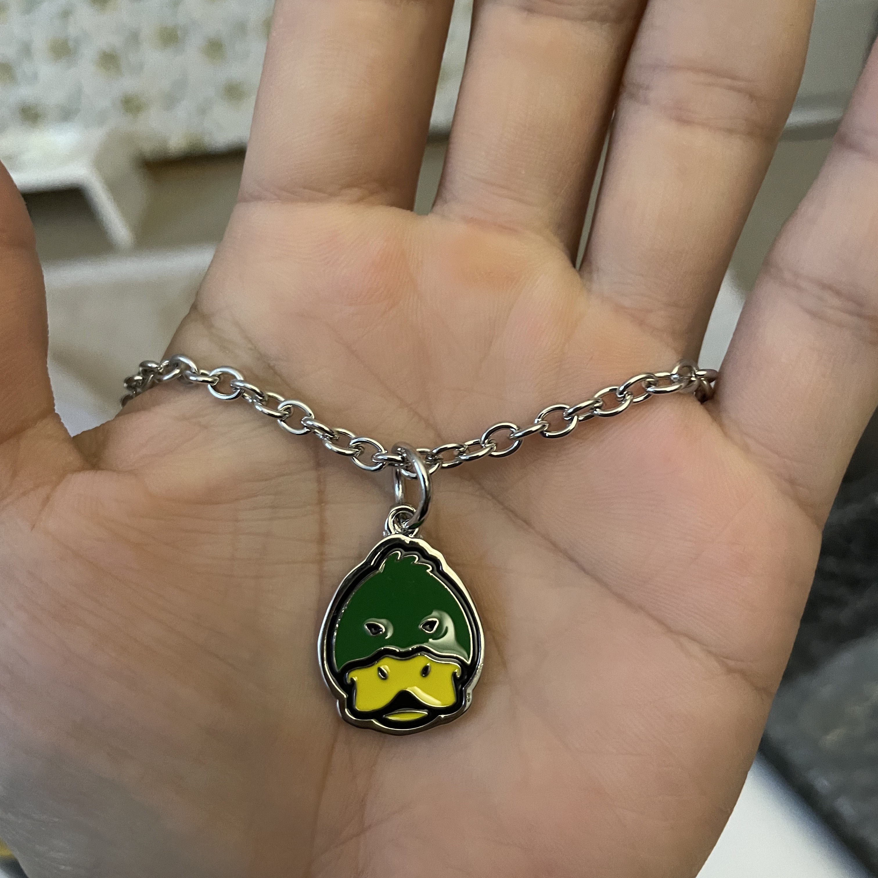 Human Made Animal Necklace Duck Green 착용 스타일
