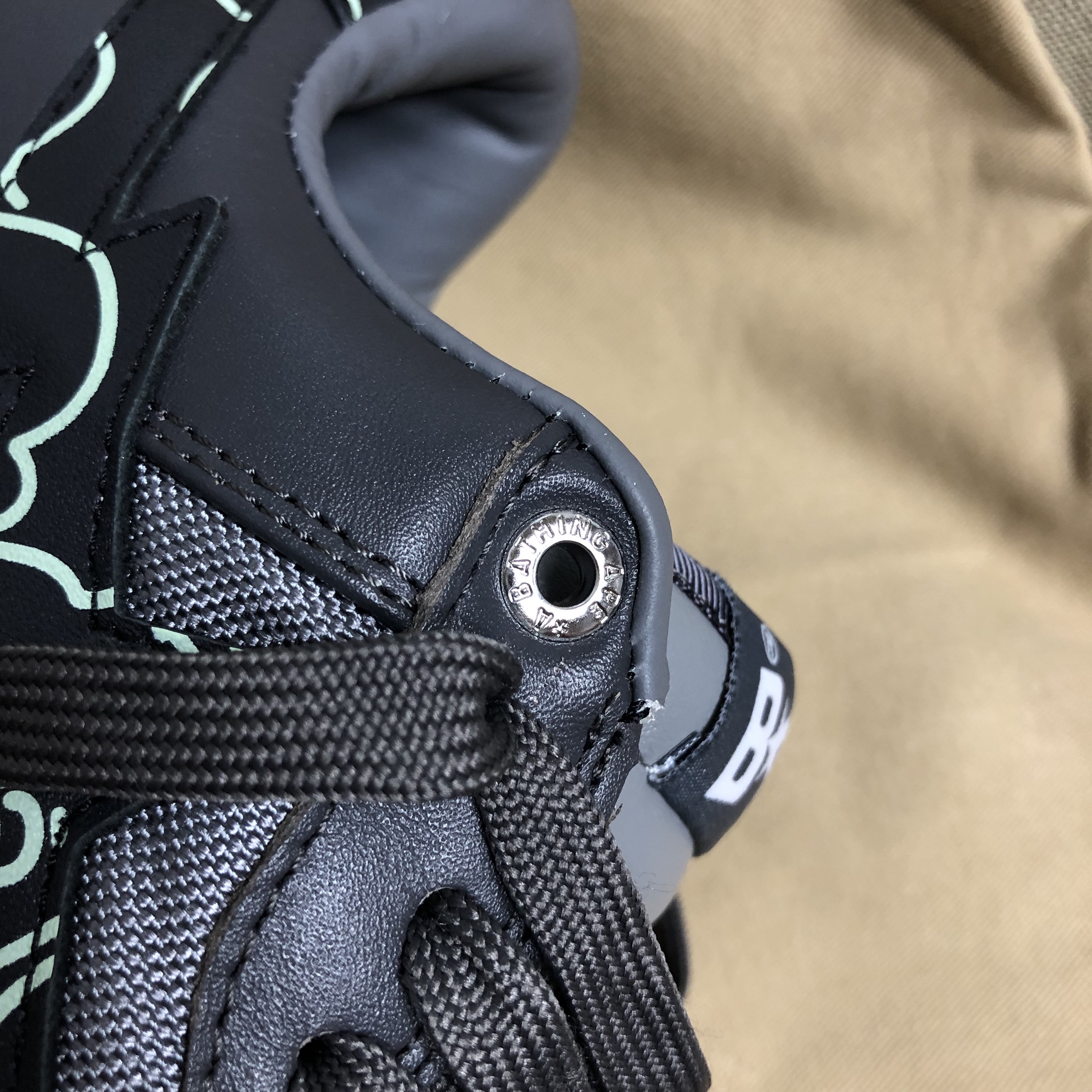 BAPE Bape Sta Low #1 Dark Grey 착용 스타일 - 3