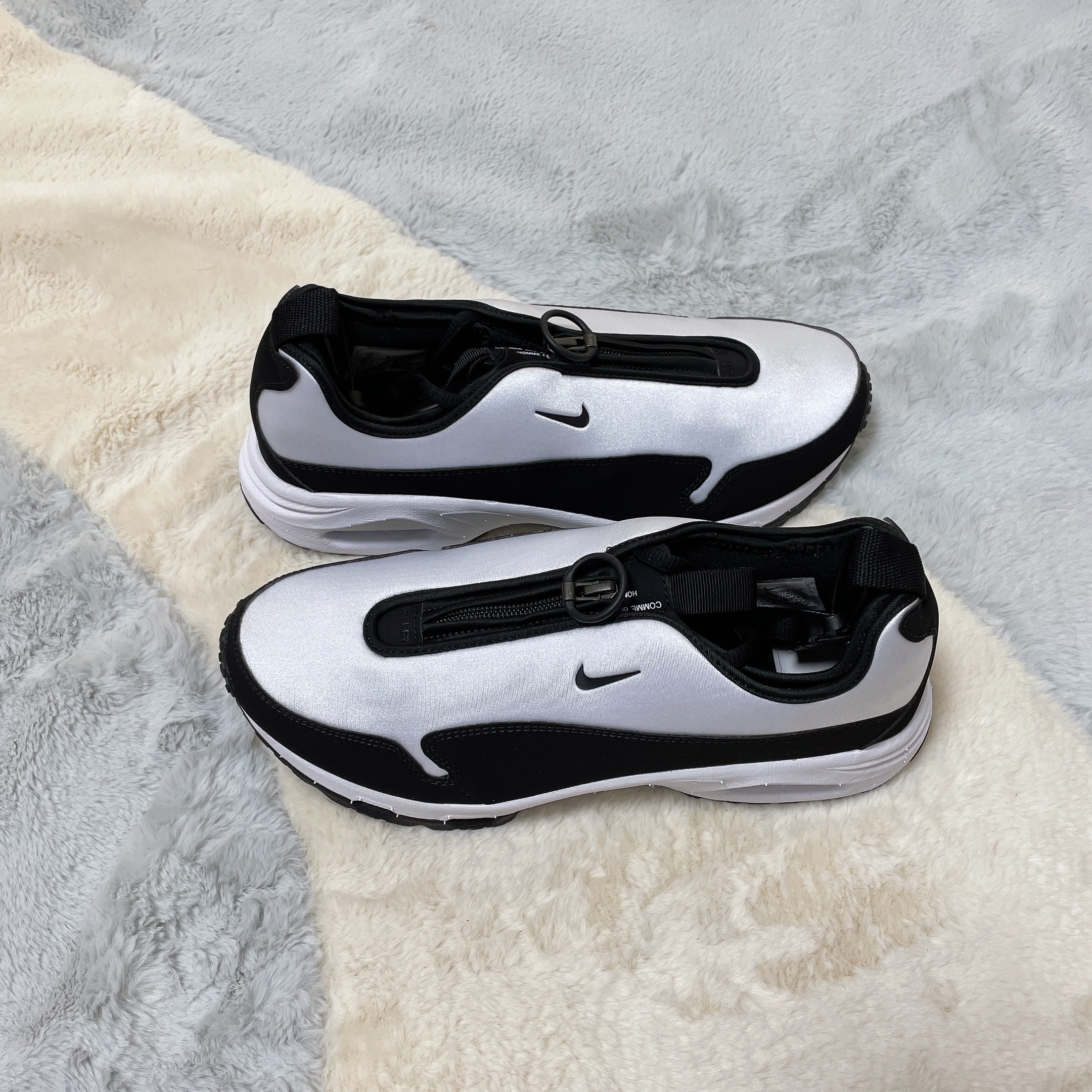 Nike x Comme des Garcons Homme Plus Air Max Sunder SP White Black 착용 스타일 - 3