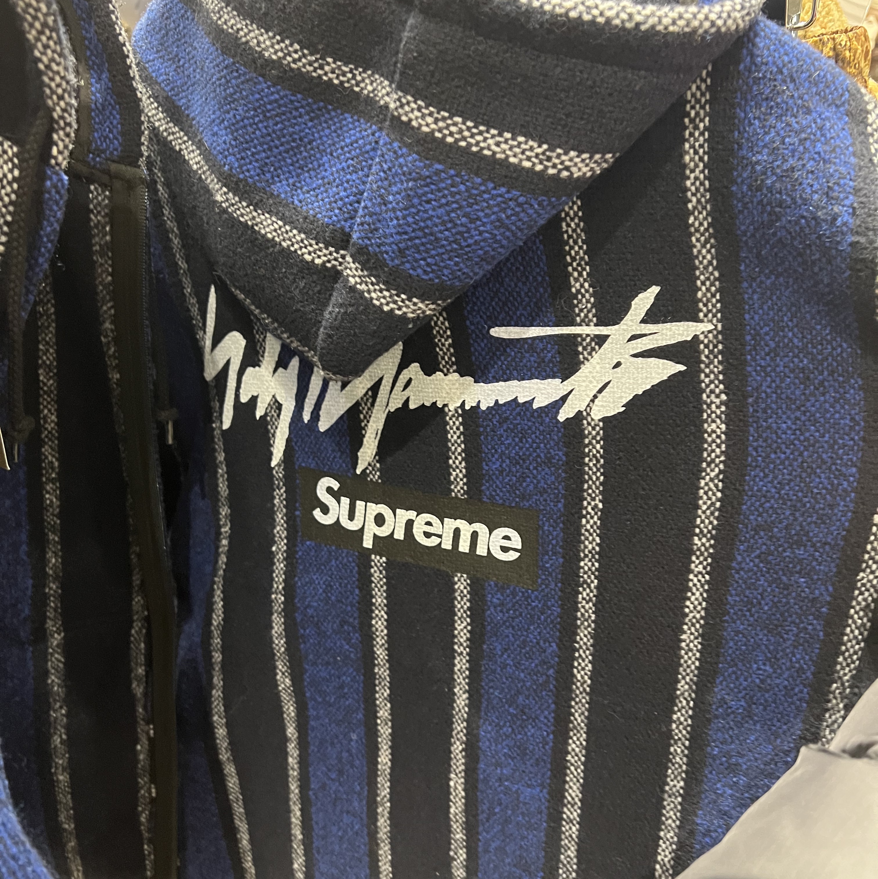 Supreme x Yohji Yamamoto Baja Jacket Blue - 22FW 착용 스타일