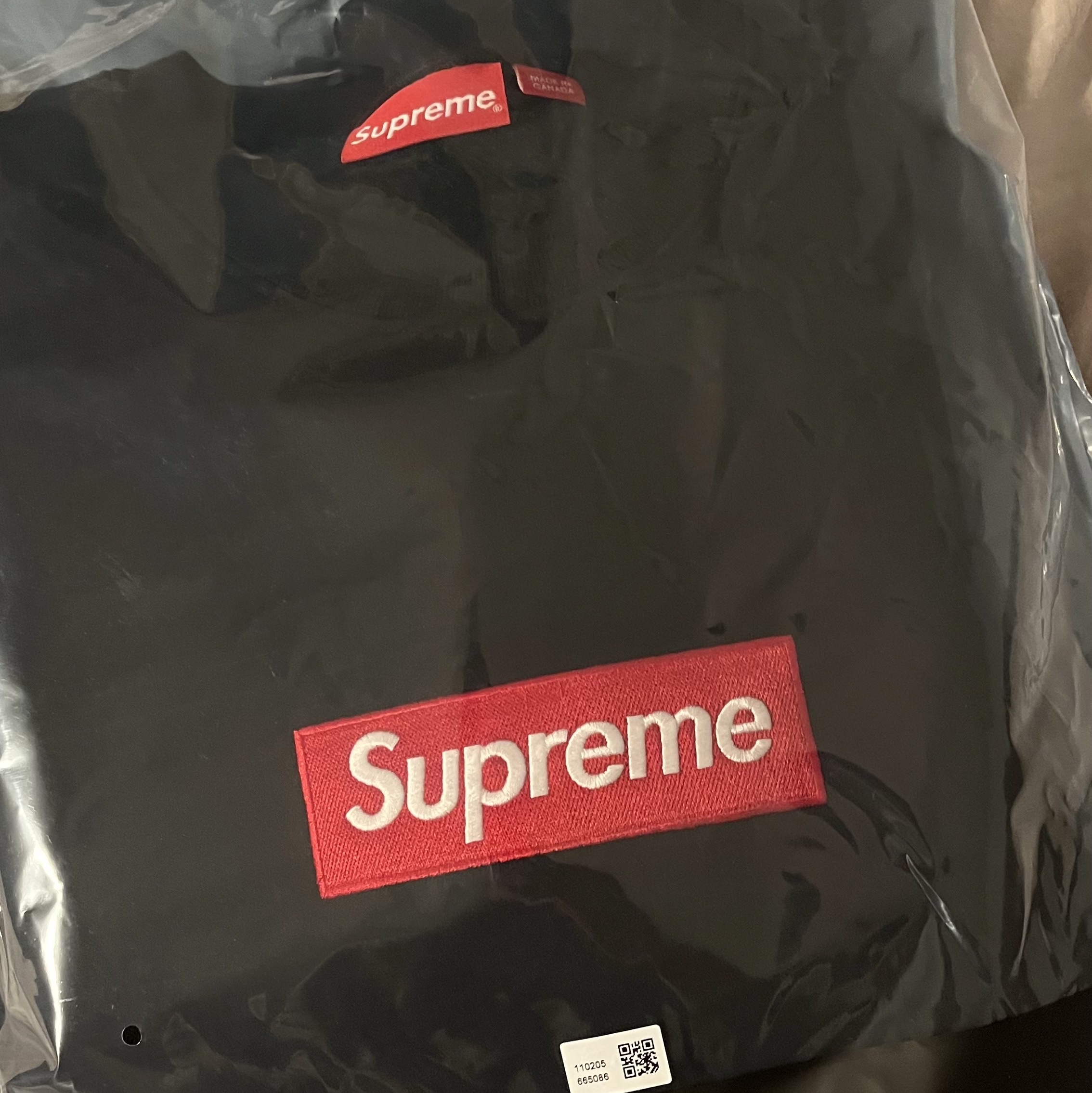 Supreme Box Logo Crewneck Black - 22FW 착용 스타일