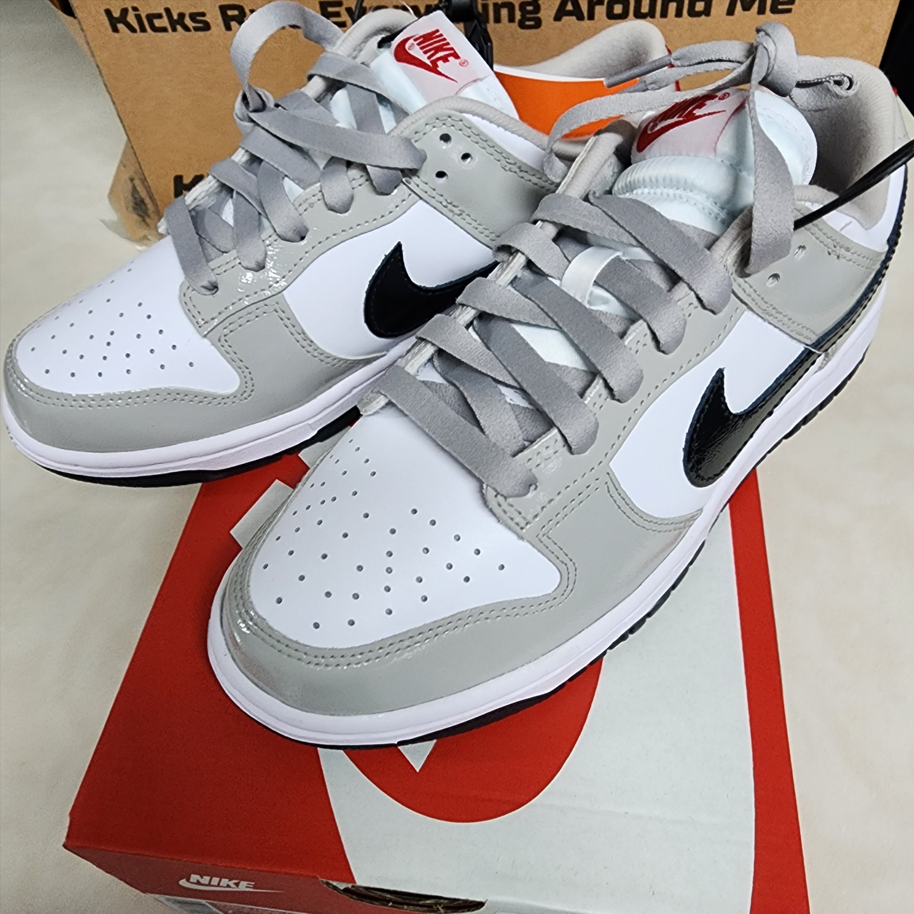 (W) Nike Dunk Low Essential Light Iron Ore Black 착용 스타일