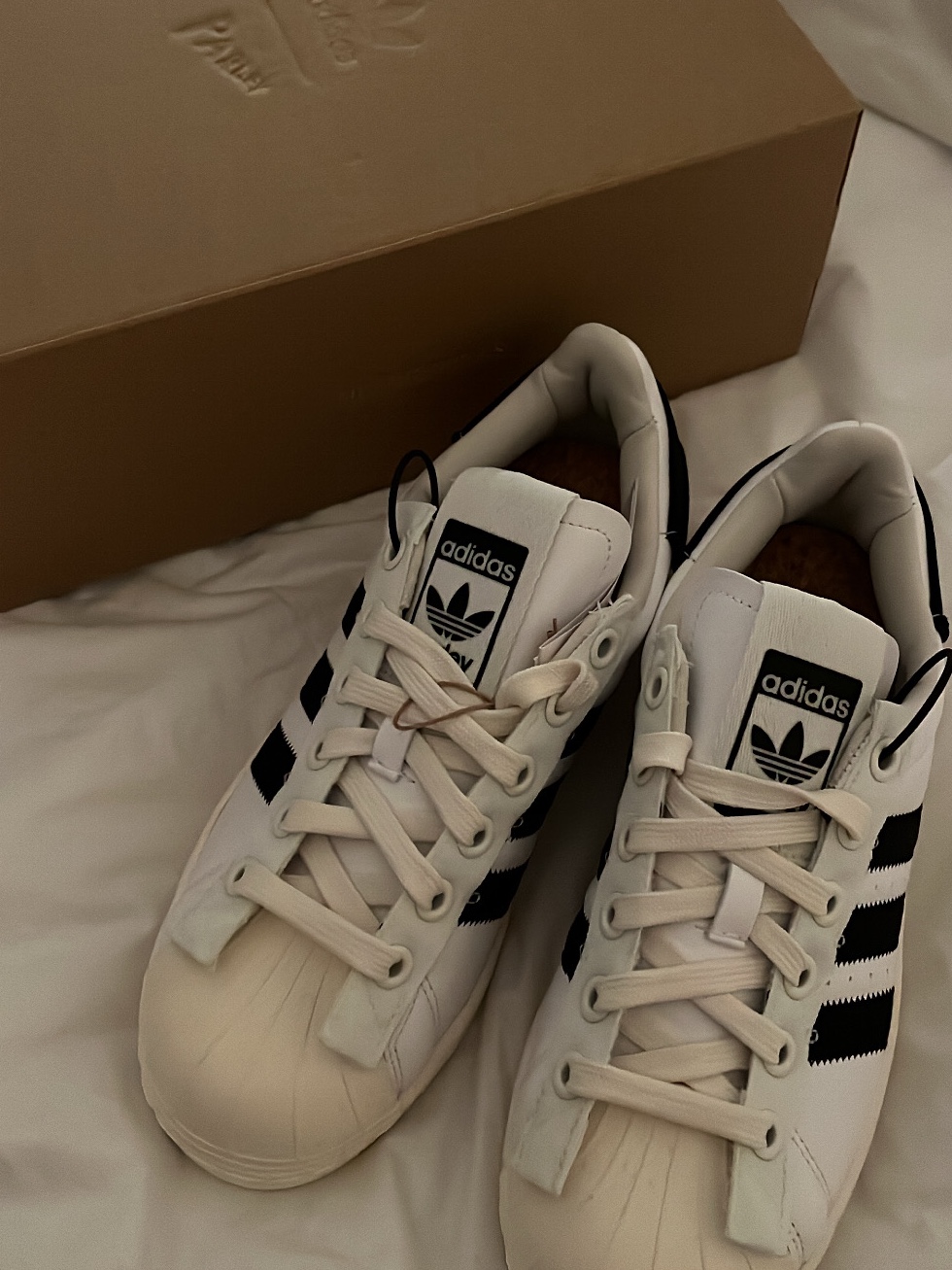 Adidas x Parley Superstar White 착용 스타일