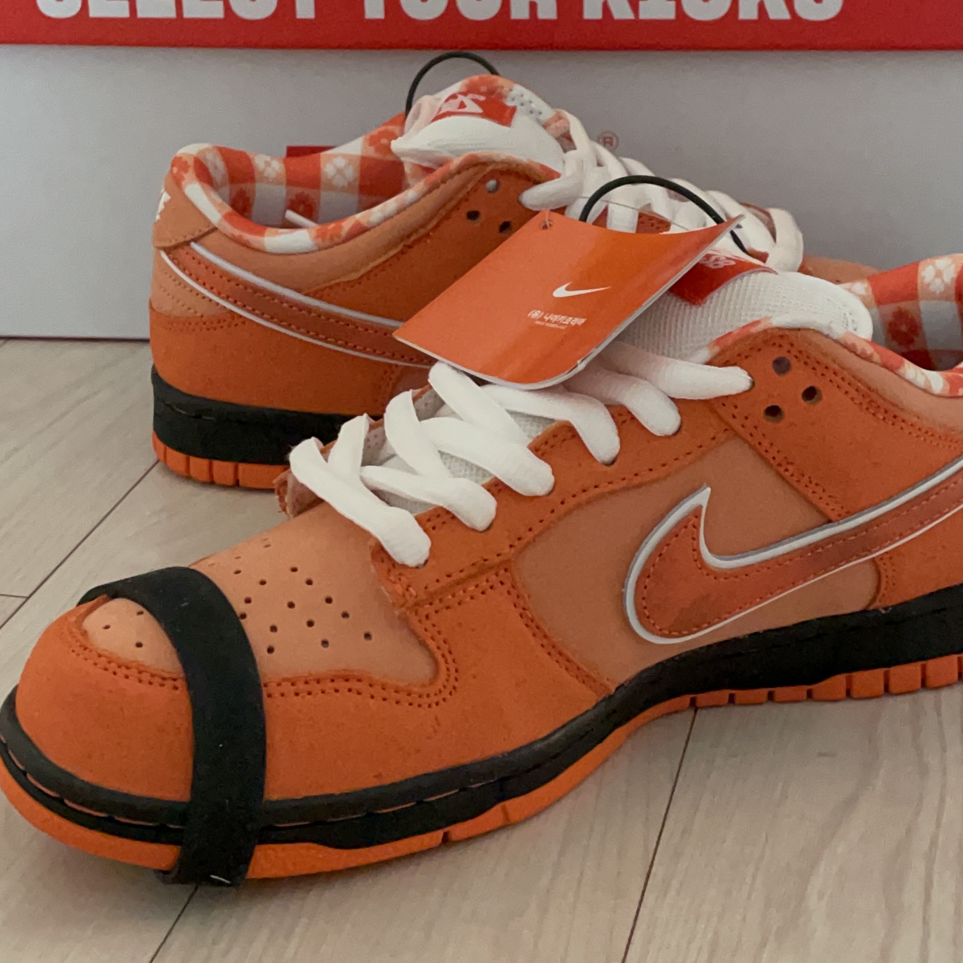 Nike x Concepts SB Dunk Low Orange Lobster (Regular Box) 착용 스타일 - 1