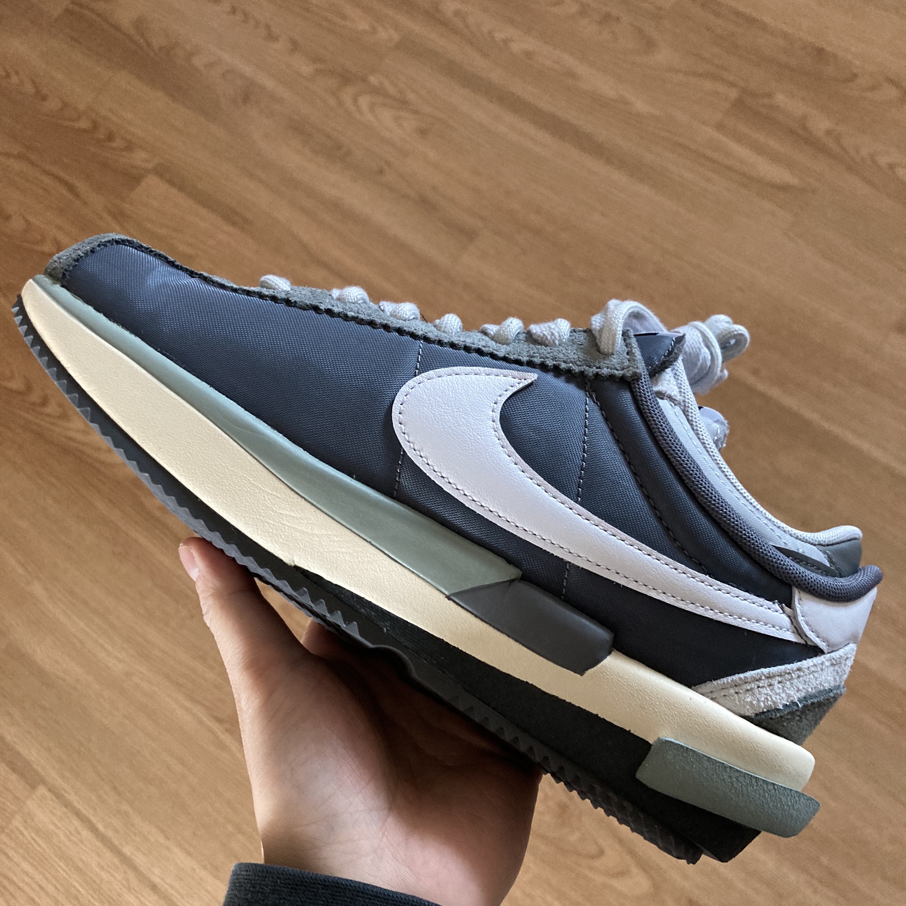 Nike x Sacai Zoom Cortez SP Iron Grey 착용 스타일
