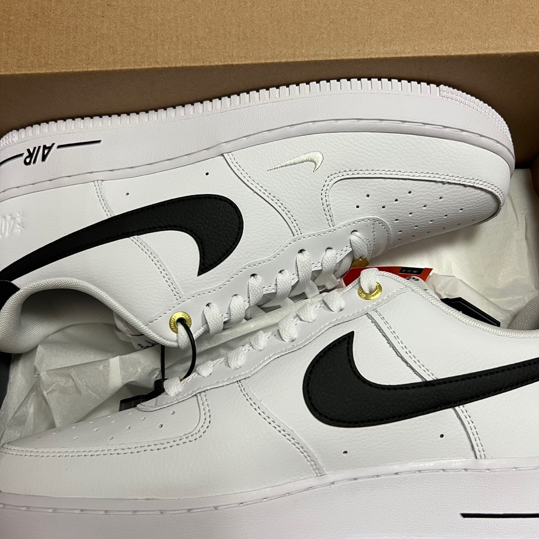Nike Air Force 1 '07 LV8 40th Anniversary Join Forces White Black 착용 스타일