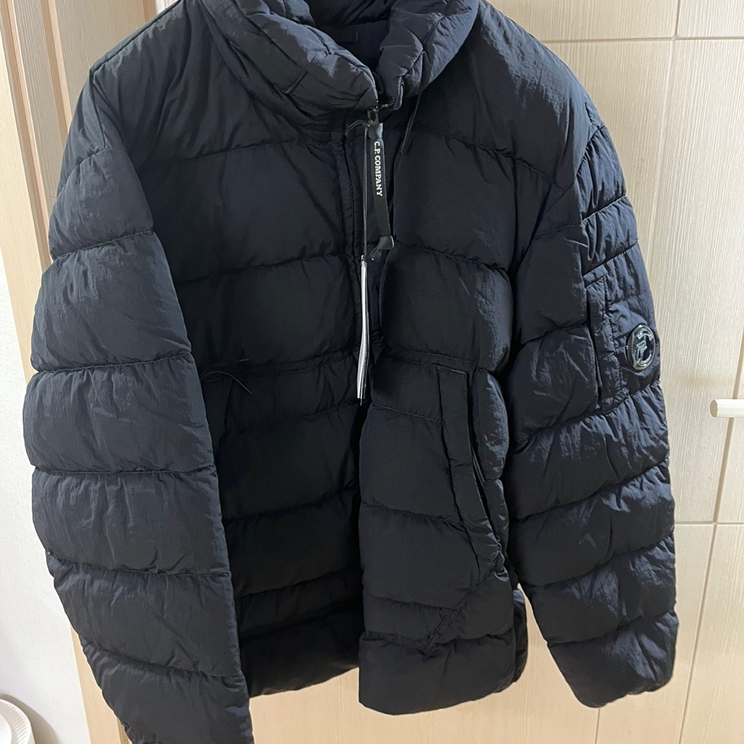 C.P. Company Eco-Chrome R Down Jacket Navy - 22FW 착용 스타일