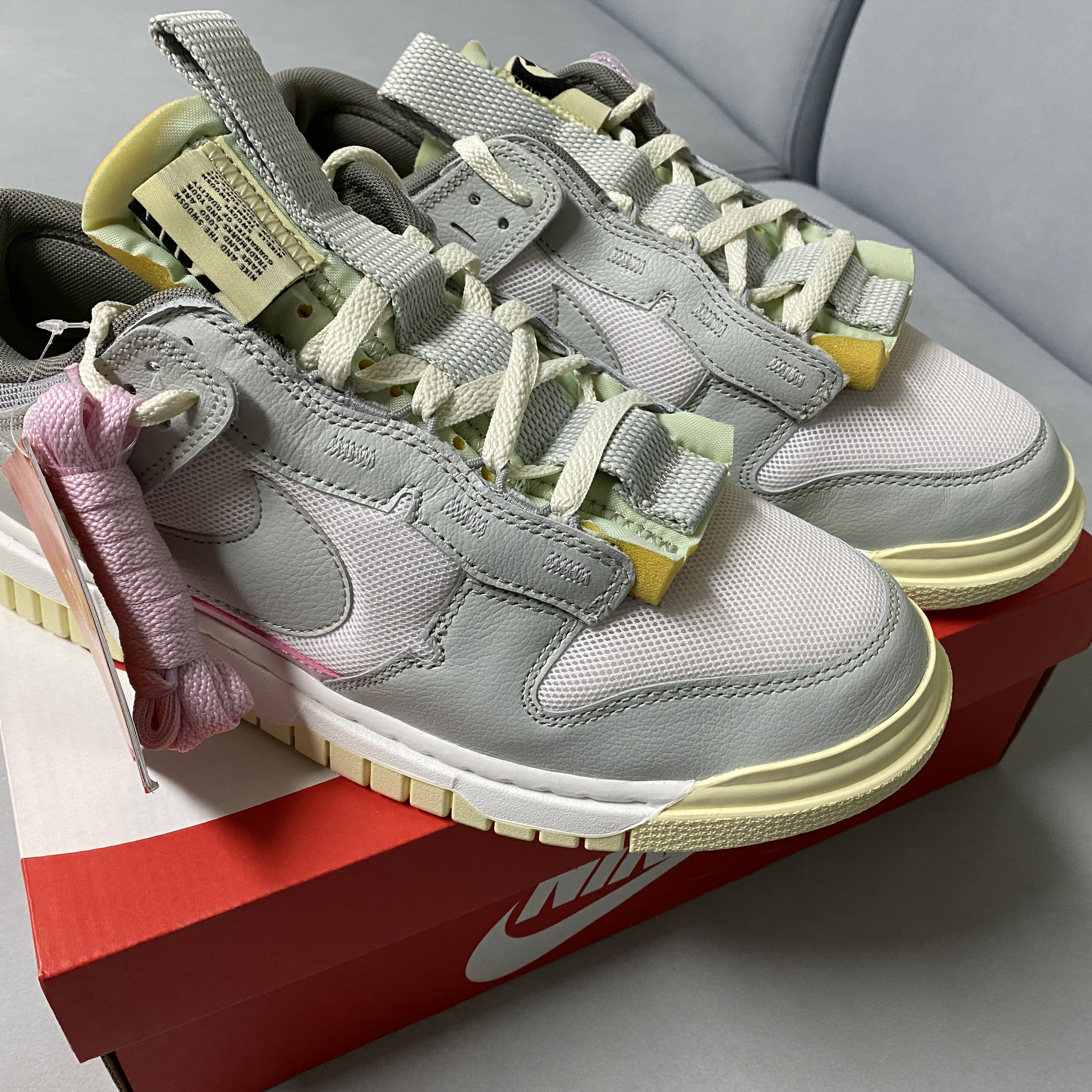 Nike Air Dunk Jumbo Sail Mint Foam 착용 스타일 - 1