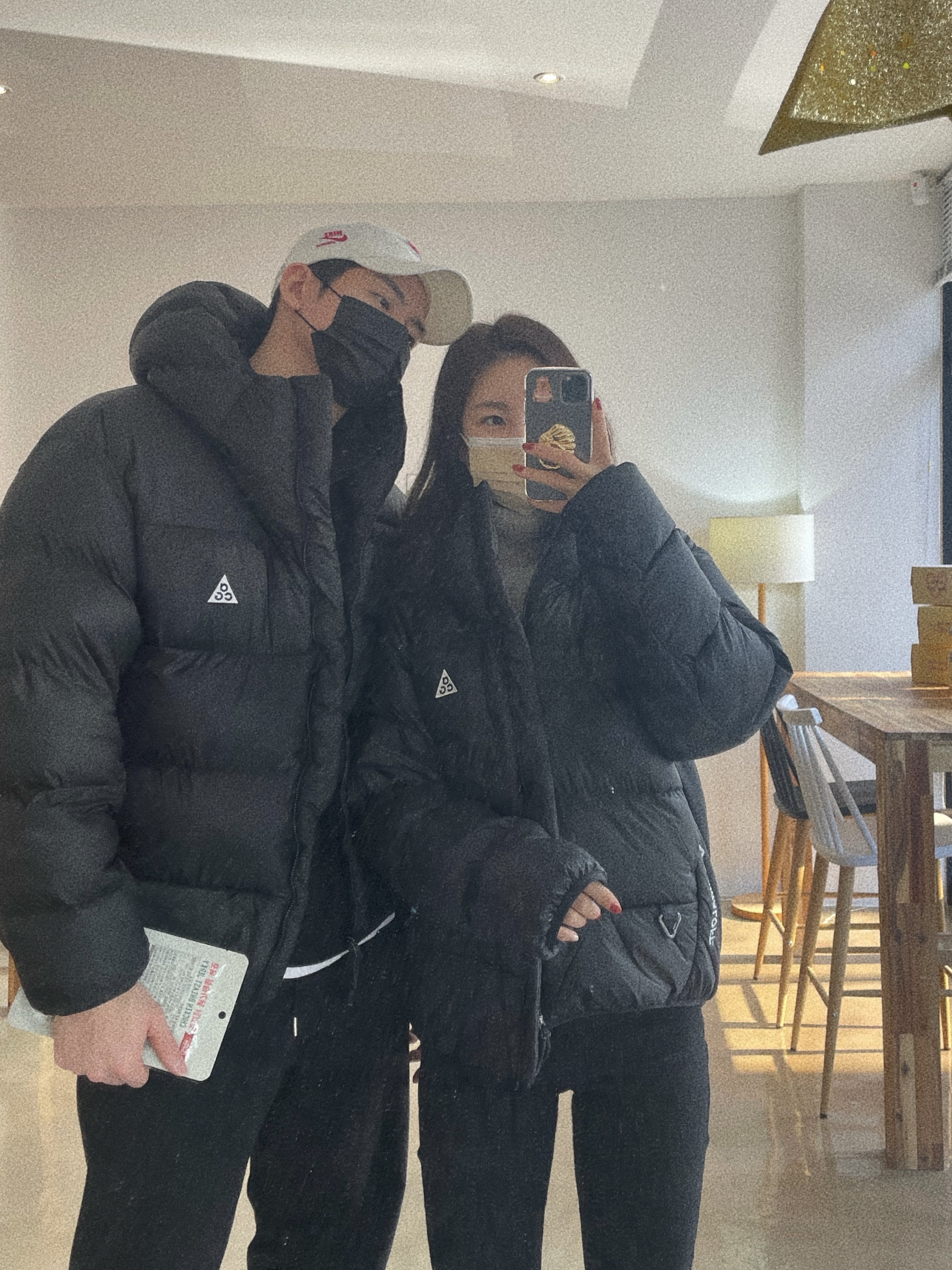 Nike ACG Therma-Fit ADV Lunar Lake Puffer Jacket Black - Asia 착용 스타일