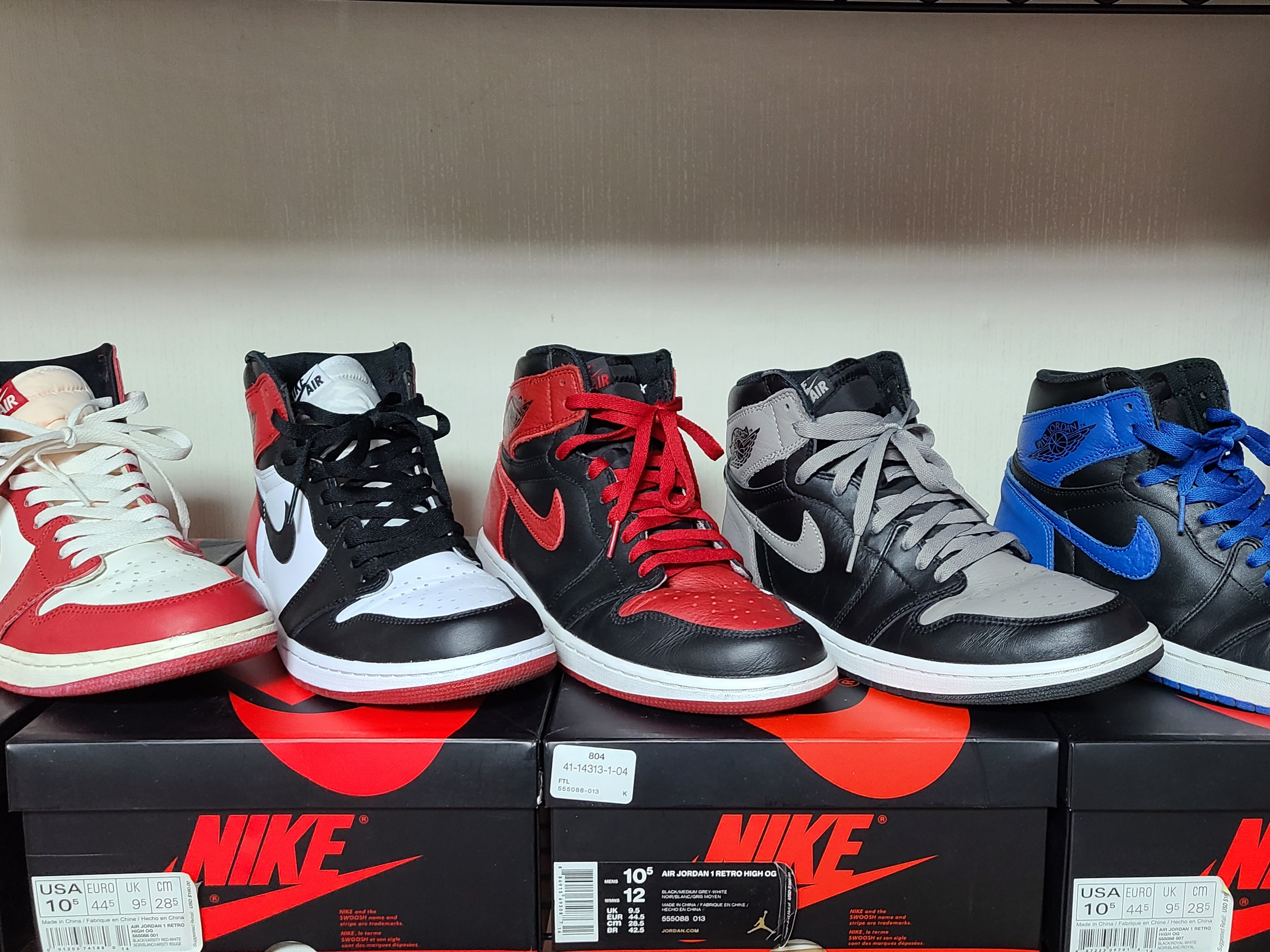 Jordan 1 Retro High OG Chicago 2022, Jordan 1 Retro High OG Black Toe 2016 착용 스타일 - 2