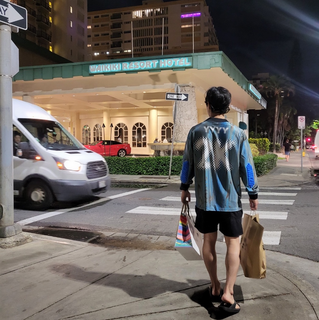 Nike x Off-White NRG Jersey Imperial Blue - Asia 착용 스타일 - 1