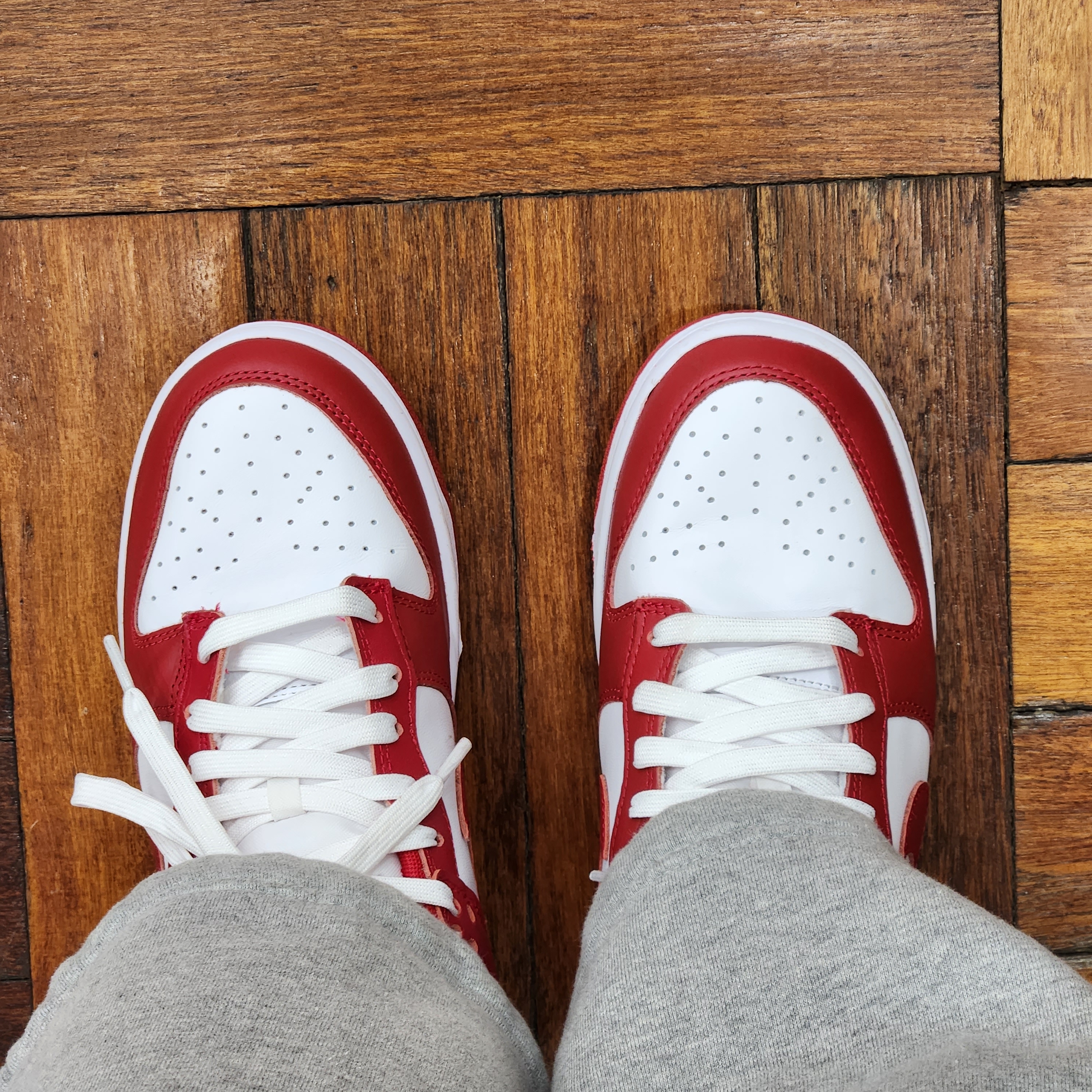 Nike Dunk Low Retro Gym Red 착용 스타일 - 1