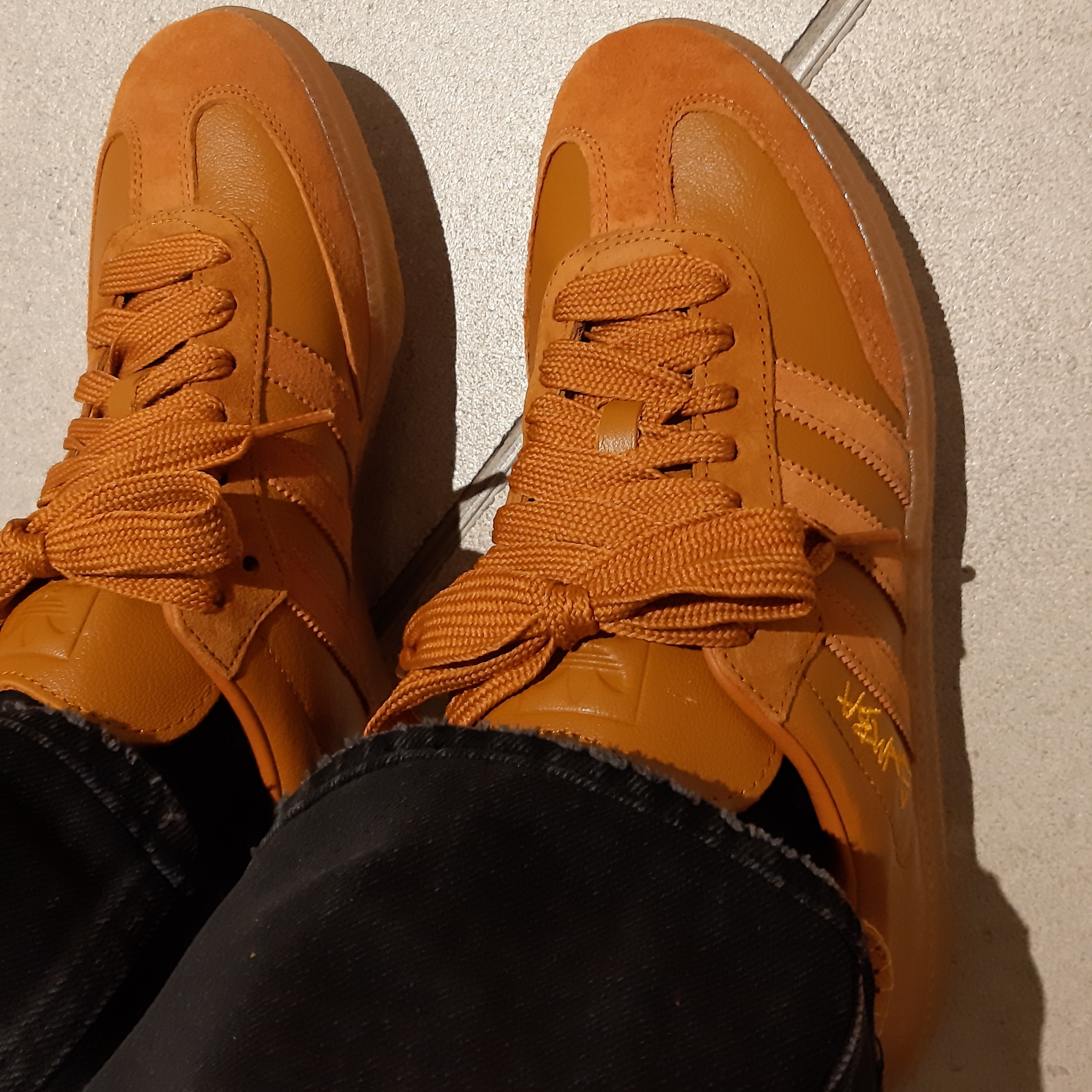 Adidas x Jonah Hill Samba Craft Ochre 착용 스타일