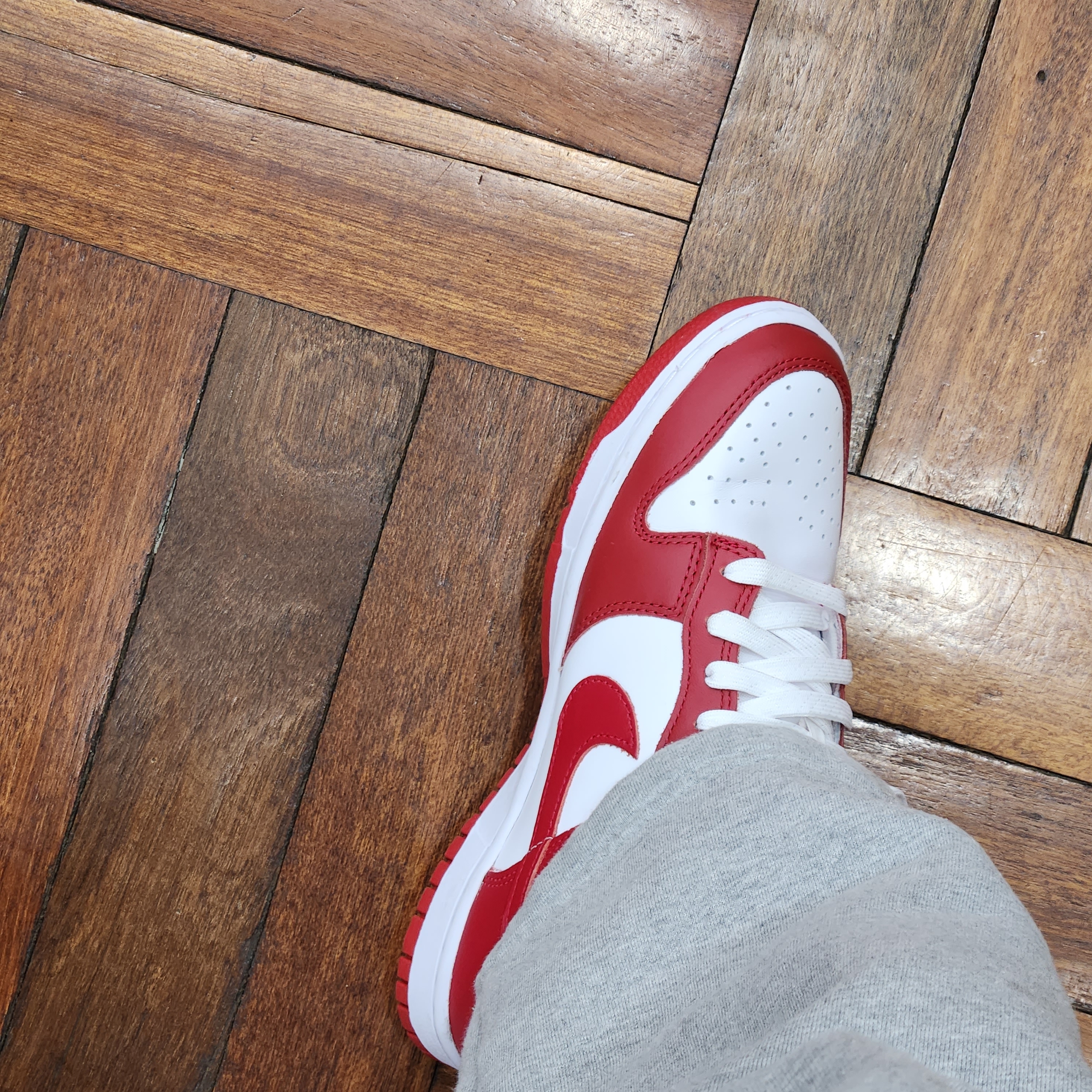 Nike Dunk Low Retro Gym Red 착용 스타일 - 2