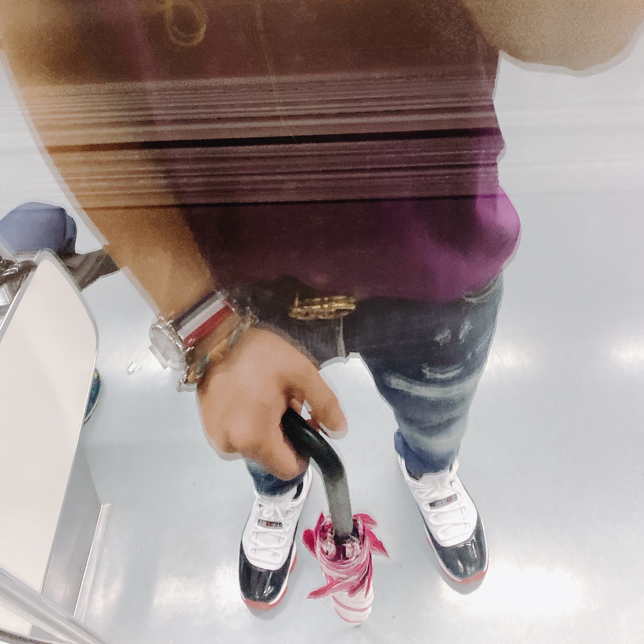 Jordan 11 Retro Low Concord Bred 착용 스타일