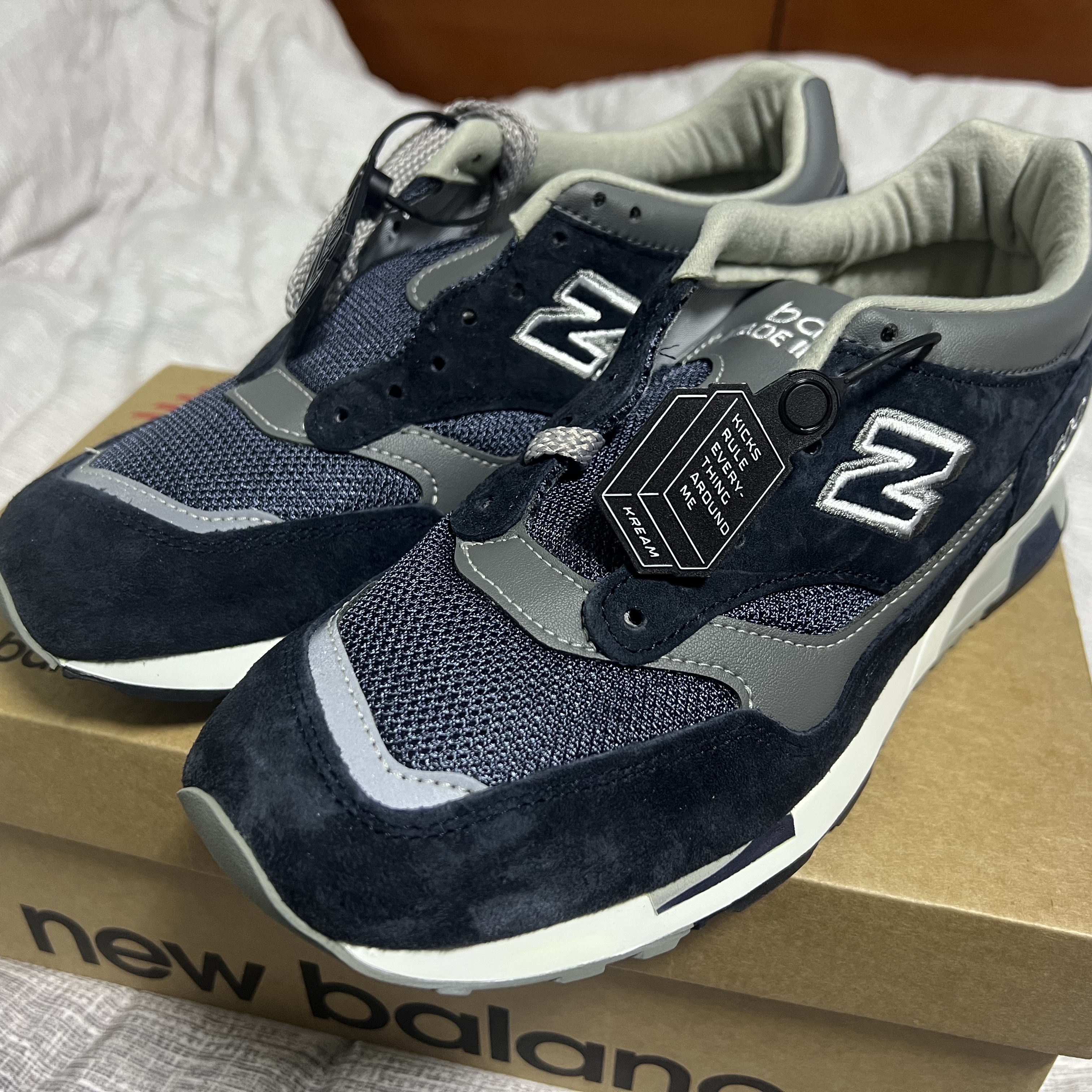 New Balance 1500 Made in UK Navy 착용 스타일 - 2