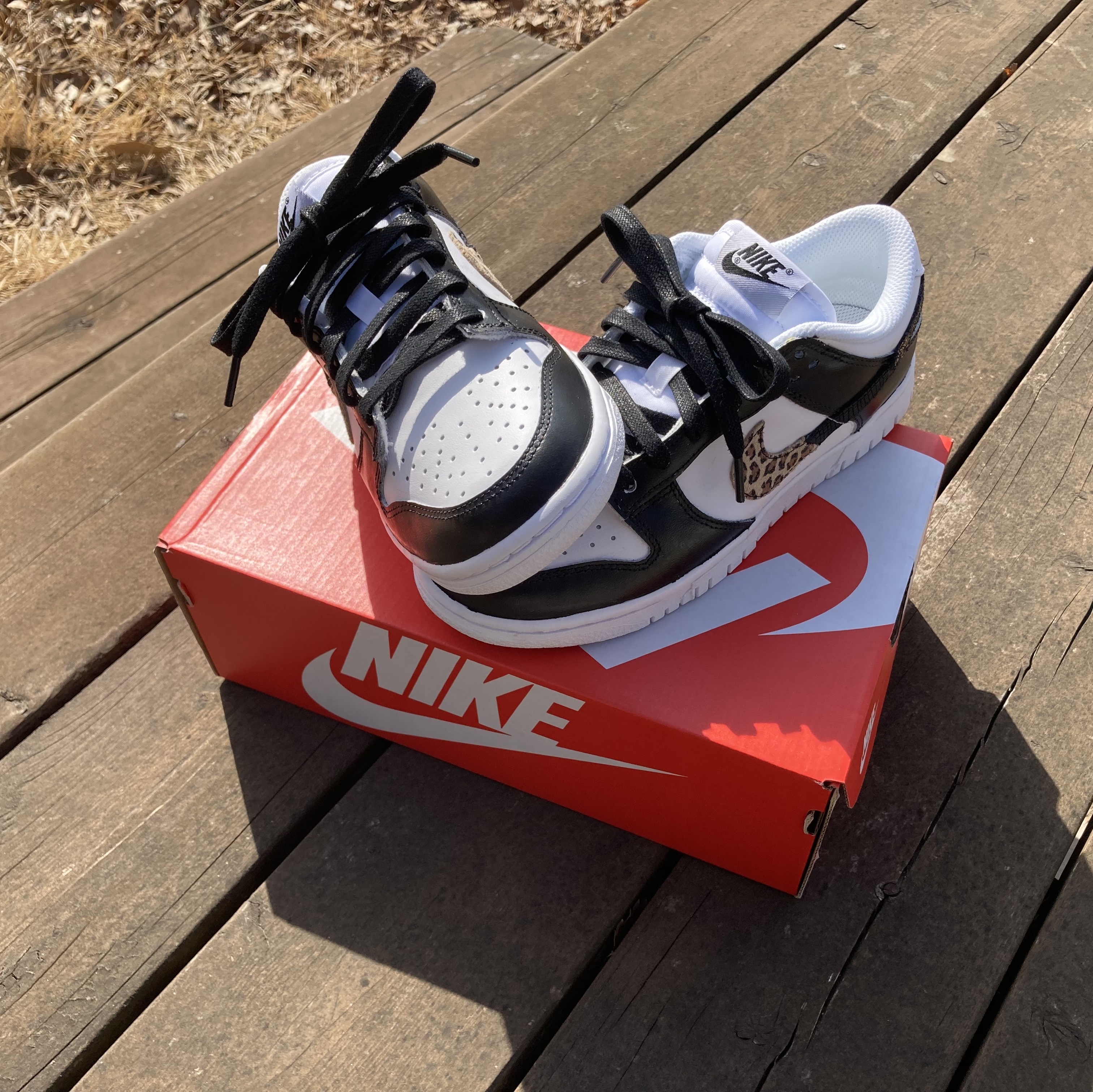 (W) Nike Dunk Low SE Primal White 착용 스타일 - 2