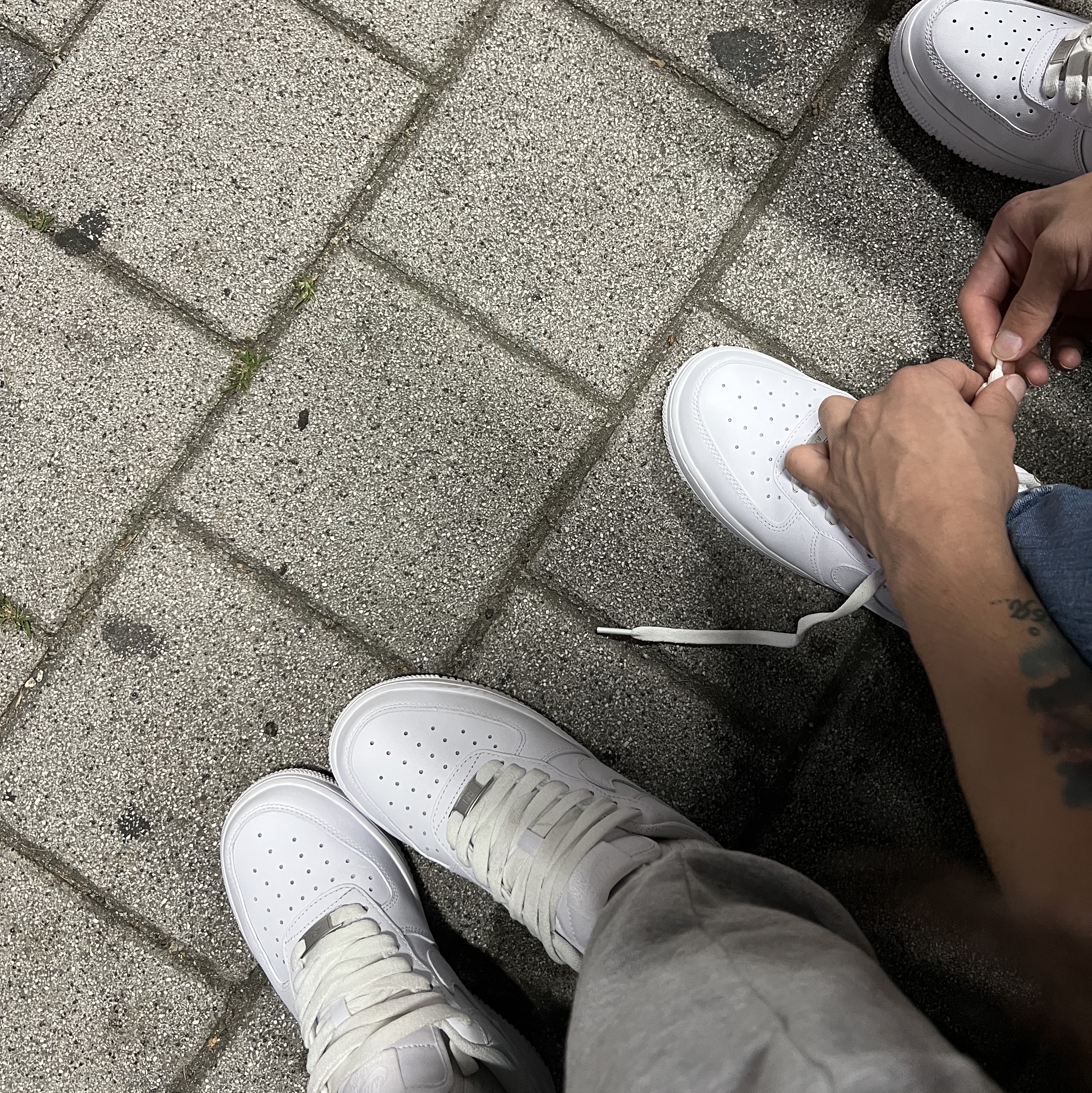 (W) Nike Air Force 1 '07 Low White 착용 스타일