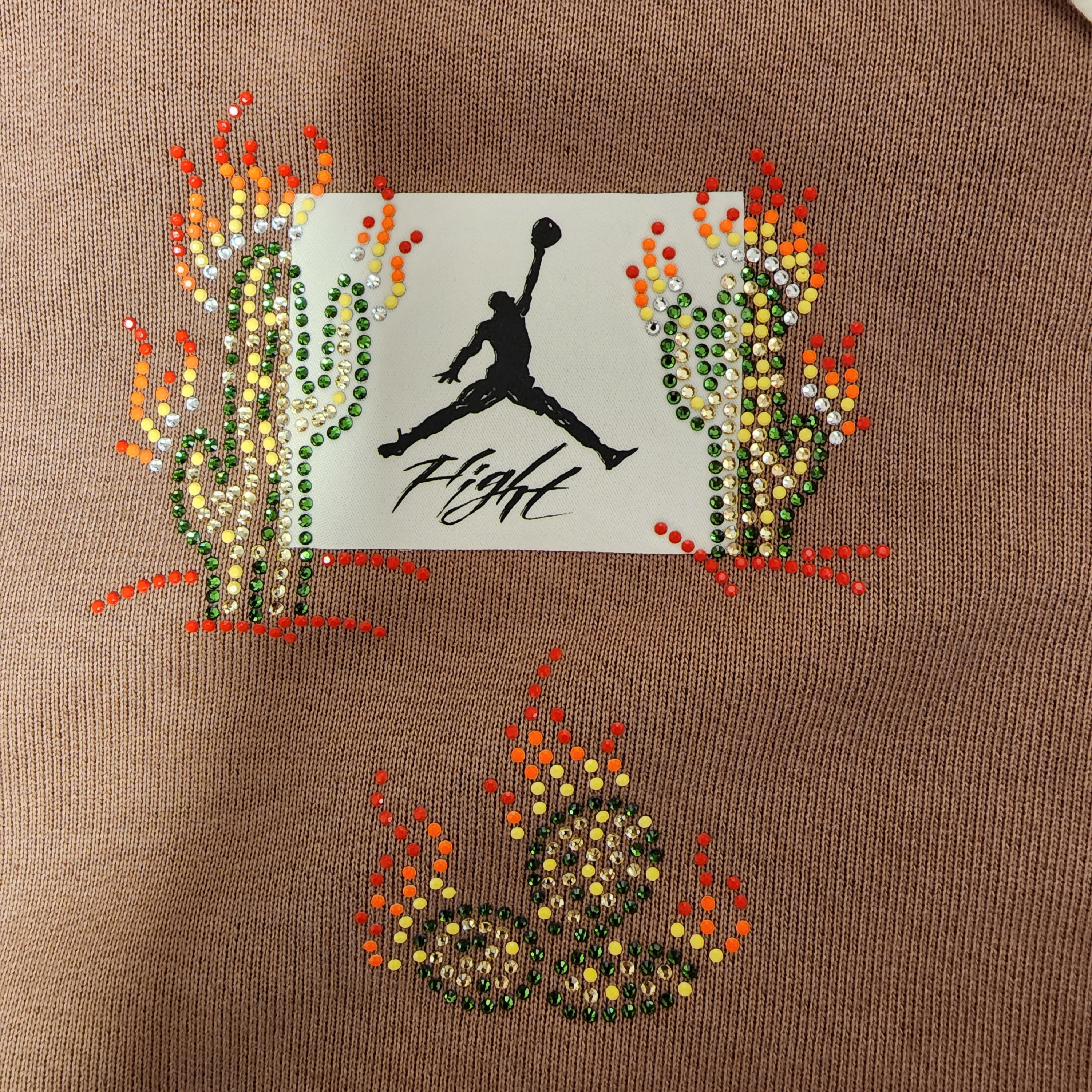 Jordan x Travis Scott Hoodie Antique Brown - US/EU 착용 스타일 - 3