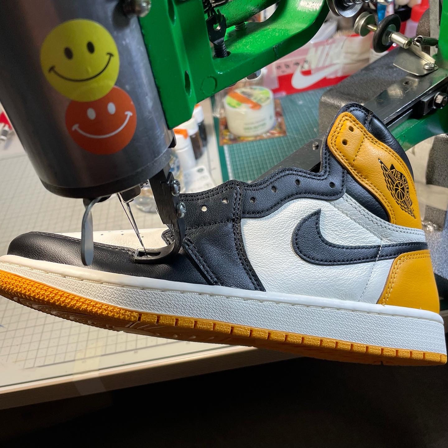 Jordan 1 Retro High OG Taxi 착용 스타일 - 5