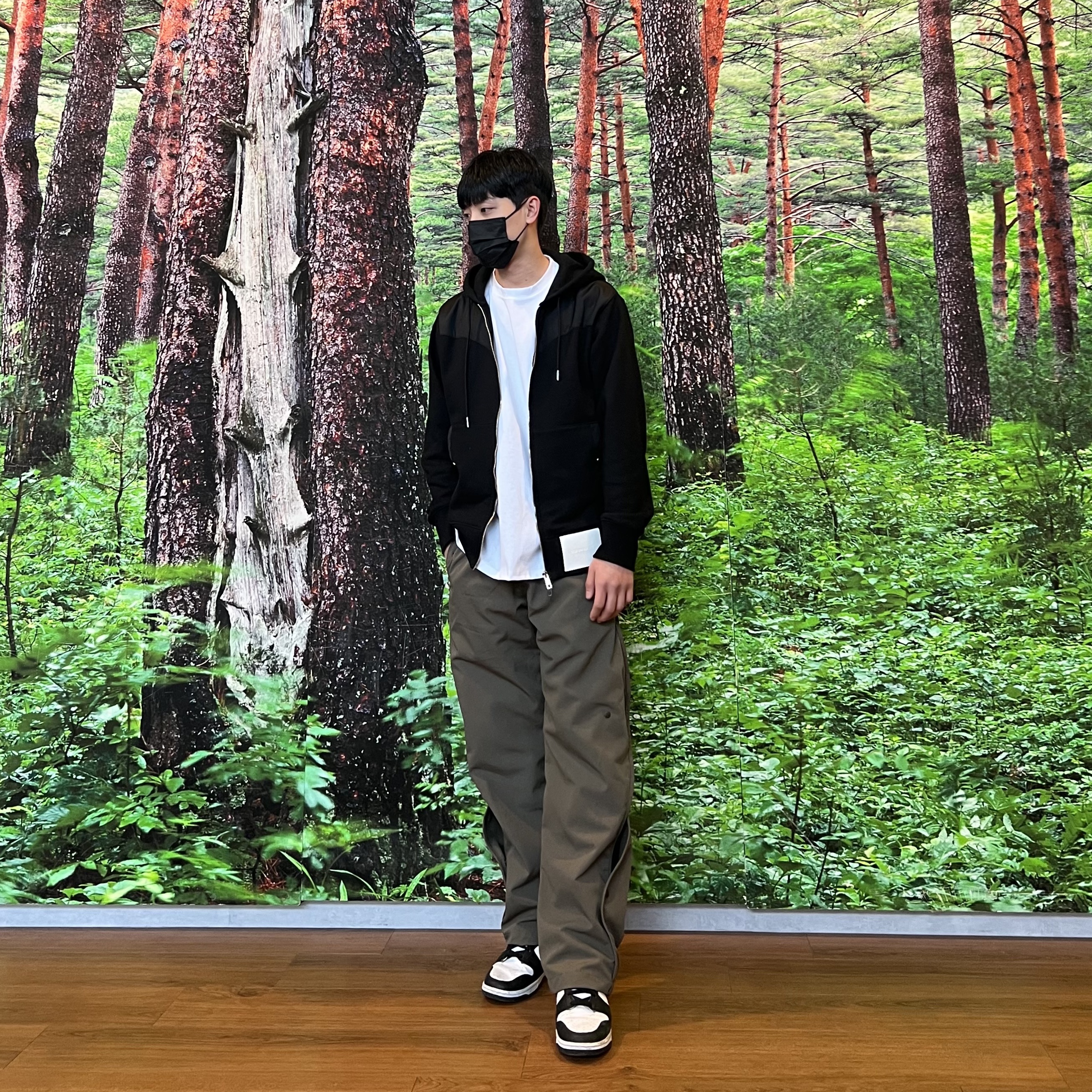 Sansan Gear Wave Pants Mud Khaki - 22FW, Nike Dunk High Retro Championship White 착용 스타일