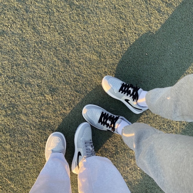 Jordan 1 Low Golf Wolf Grey 착용 스타일