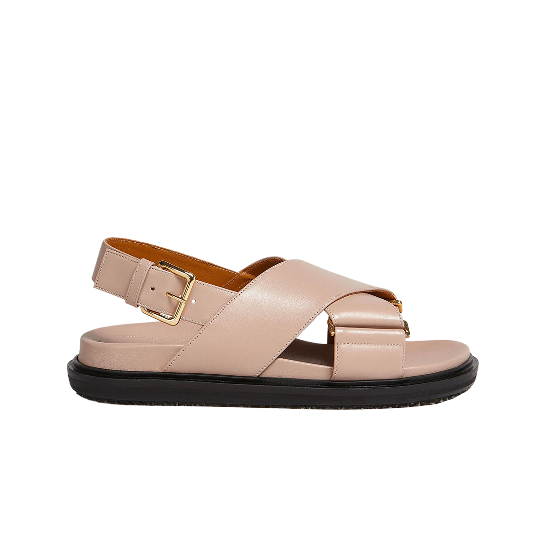 (W) 마르니 레더 퍼스벳 샌들 데저트 베이지((W) Marni Leather Fussbett Sandal Desert Beige)