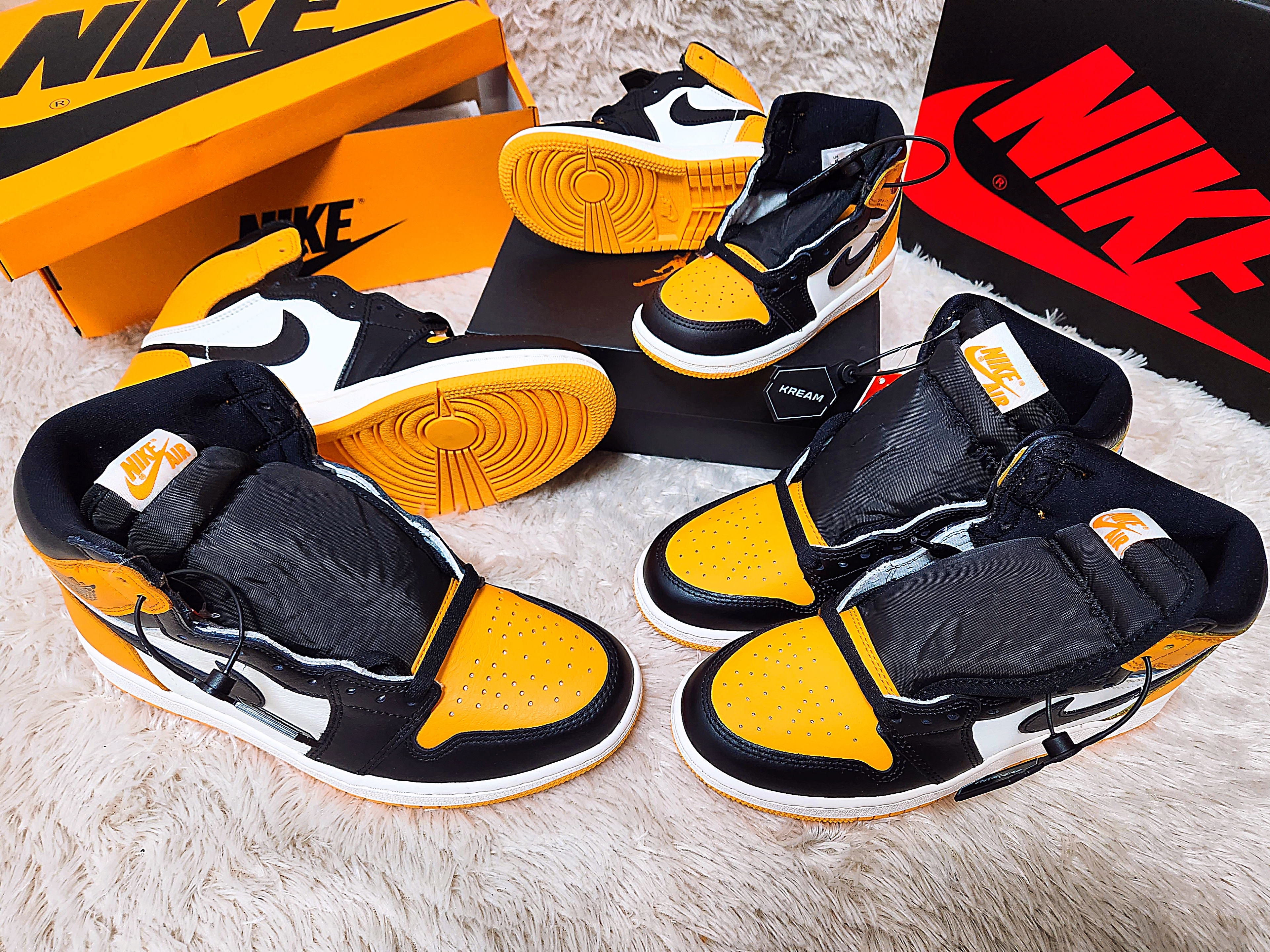 Jordan 1 Retro High OG Taxi, (GS) Jordan 1 Retro High OG Taxi 착용 스타일