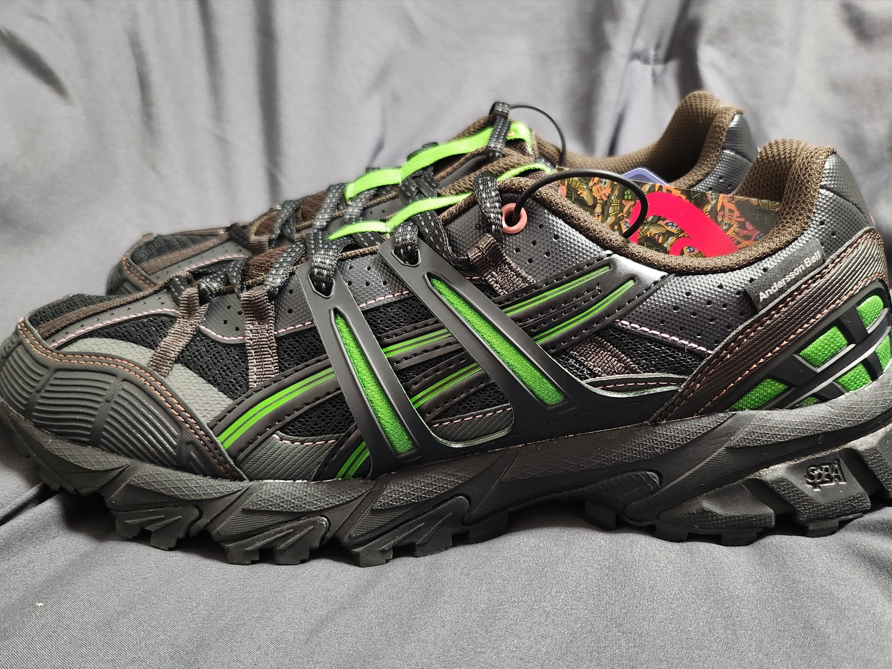 Asics x Andersson Bell Gel-Sonoma 15-50 Black Green 착용 스타일