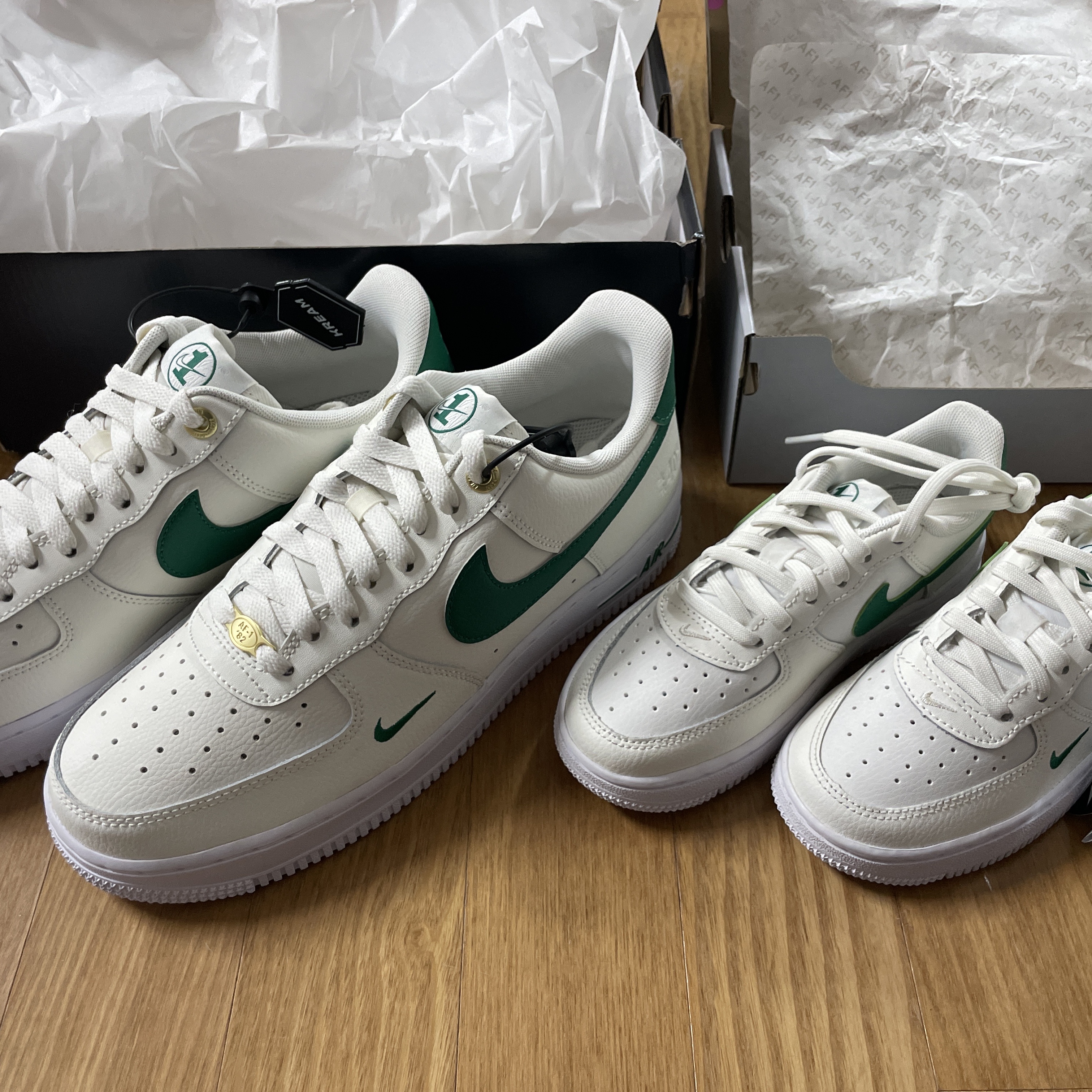 Nike Air Force 1 '07 LV8 40th Anniversary Join Forces Sail Malachite 착용 스타일 - 2