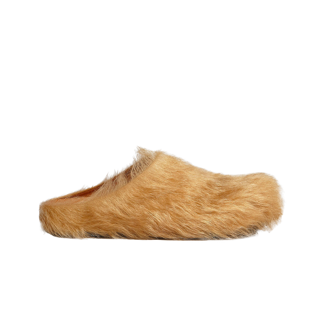 (W) 마르니 롱 헤어 카프스킨 퍼스벳 사보 소프트 베이지((W) Marni Long Hair Calfskin Fussbett Sabot Soft Beige)