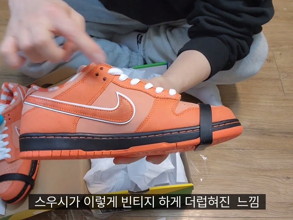 Nike x Concepts SB Dunk Low Orange Lobster (Regular Box) 착용 스타일