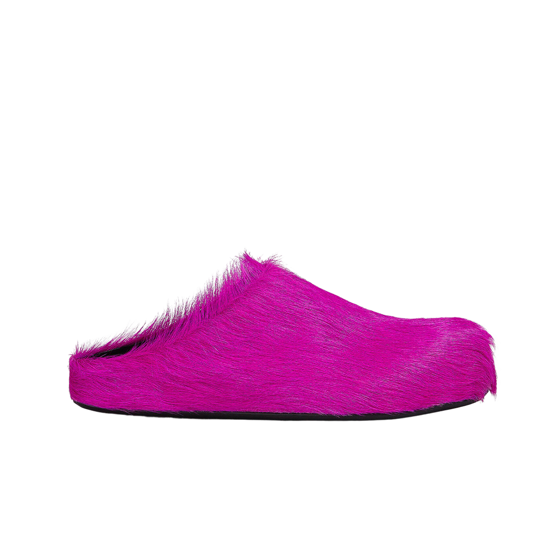 (W) 마르니 롱 헤어 카프스킨 퍼스벳 사보 푸시아((W) Marni Long Hair Calfskin Fussbett Sabot Fuchsia)