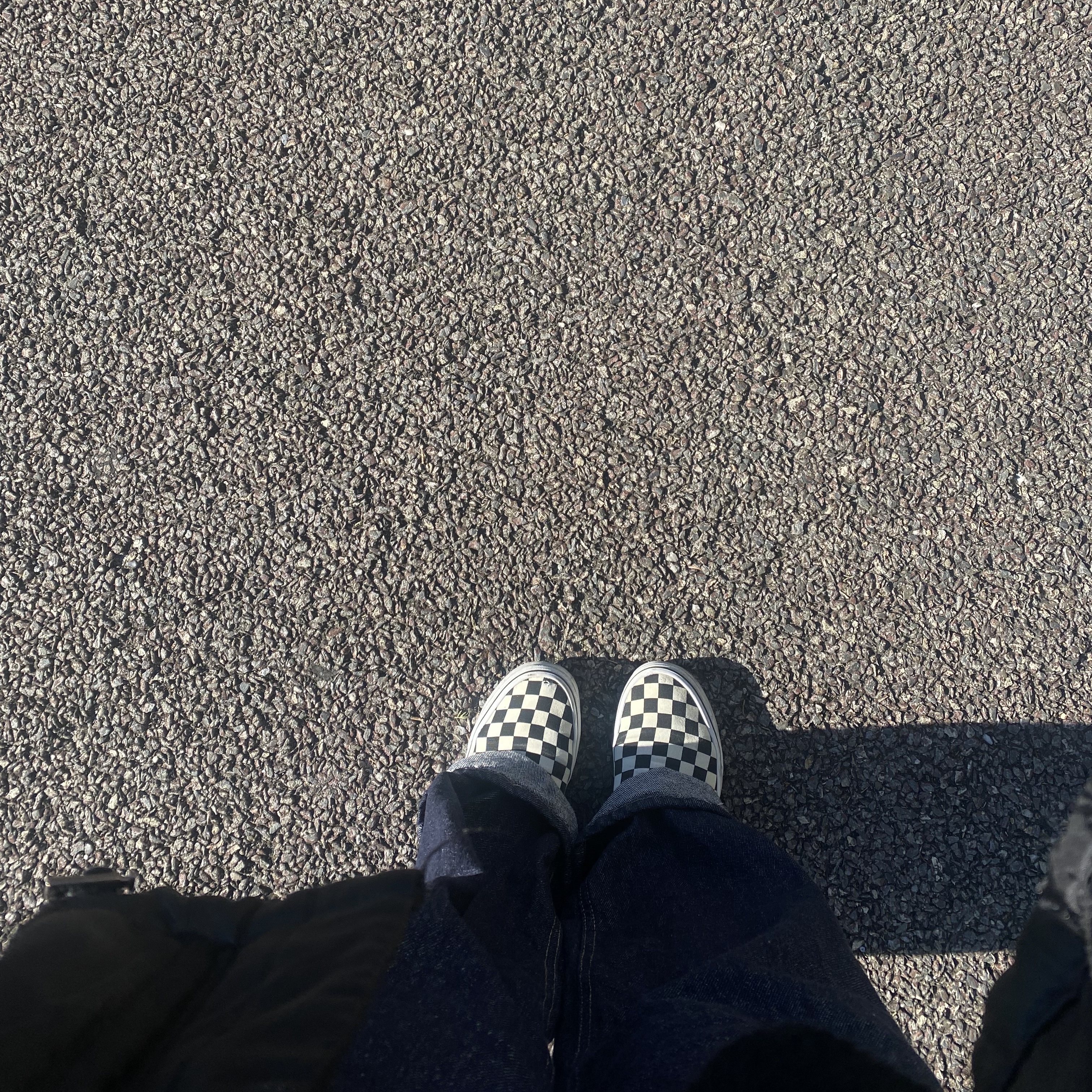 Vans Slip-On Checkerboard 착용 스타일