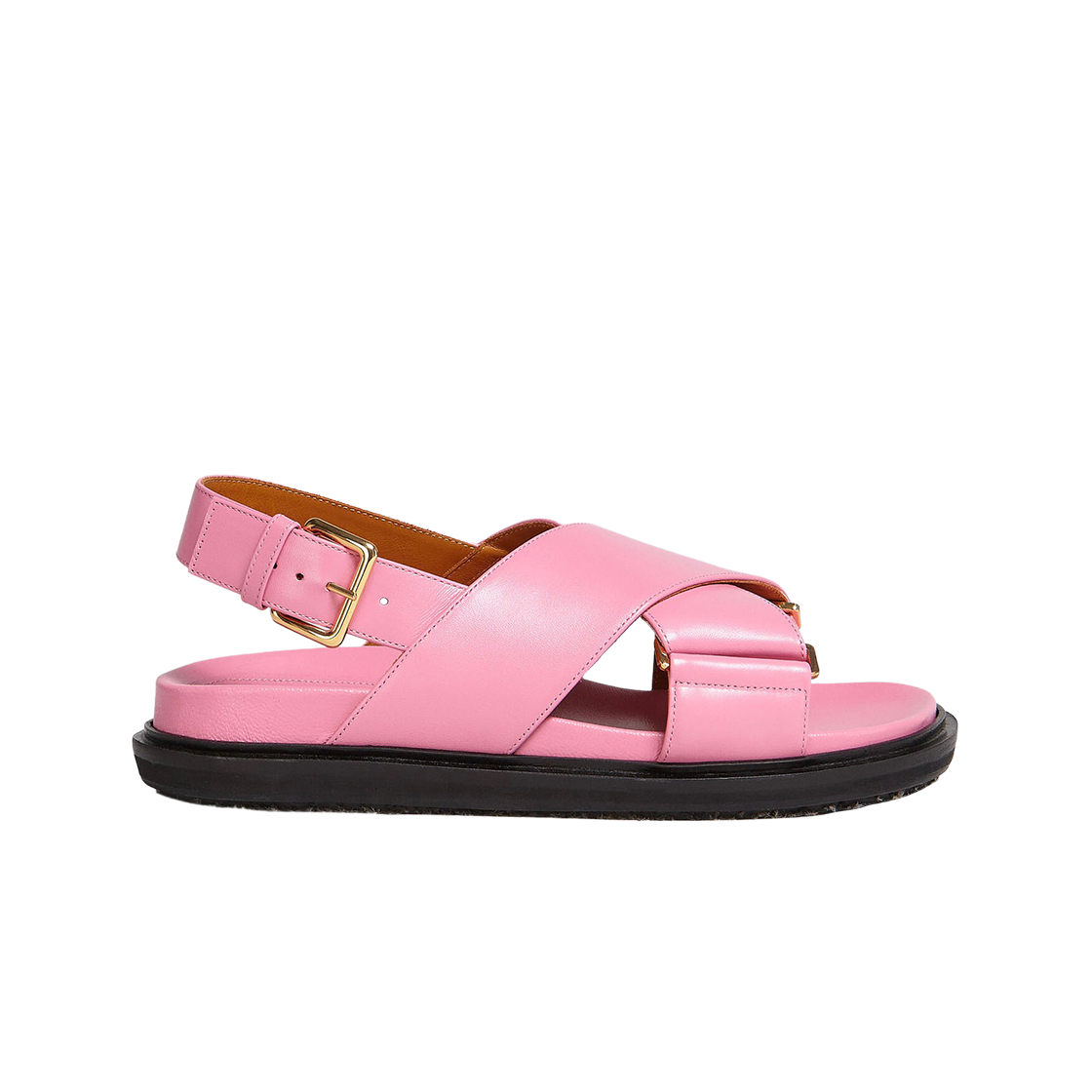 (W) 마르니 레더 퍼스벳 샌들 핑크 캔디((W) Marni Leather Fussbett Sandal Pink Candy)