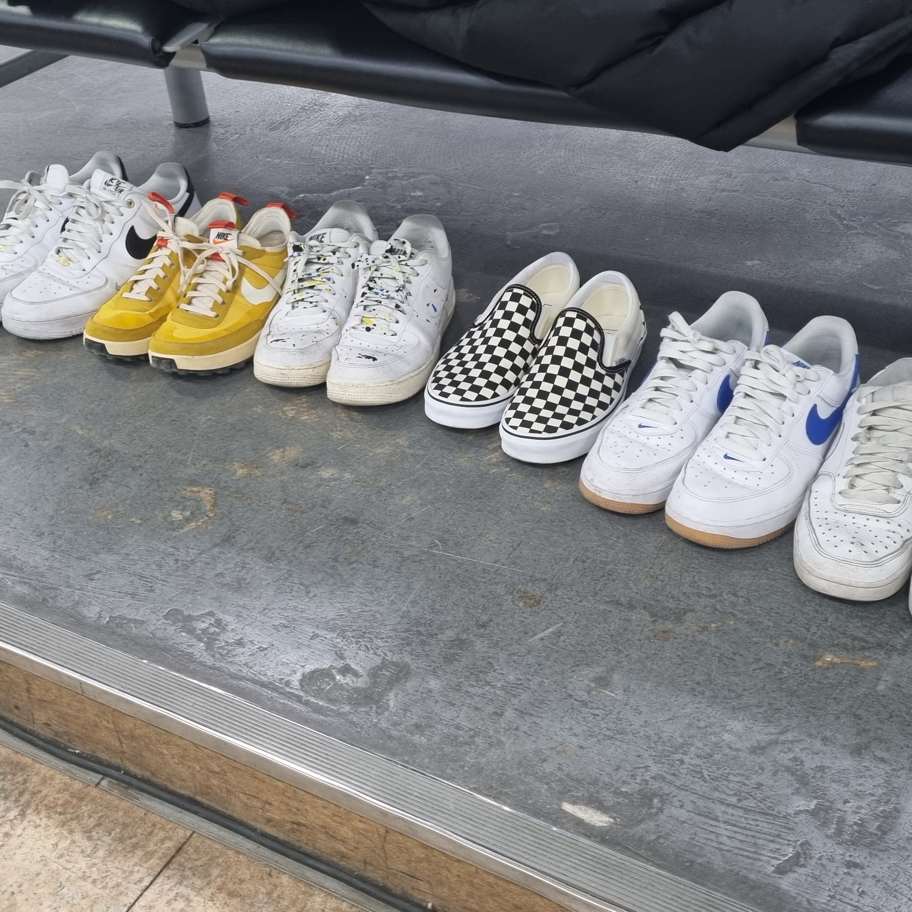 Nike Air Force 1 '07 Low White, Nike Air Force 1 Low Retro Color of the Month Varsity Royal 착용 스타일
