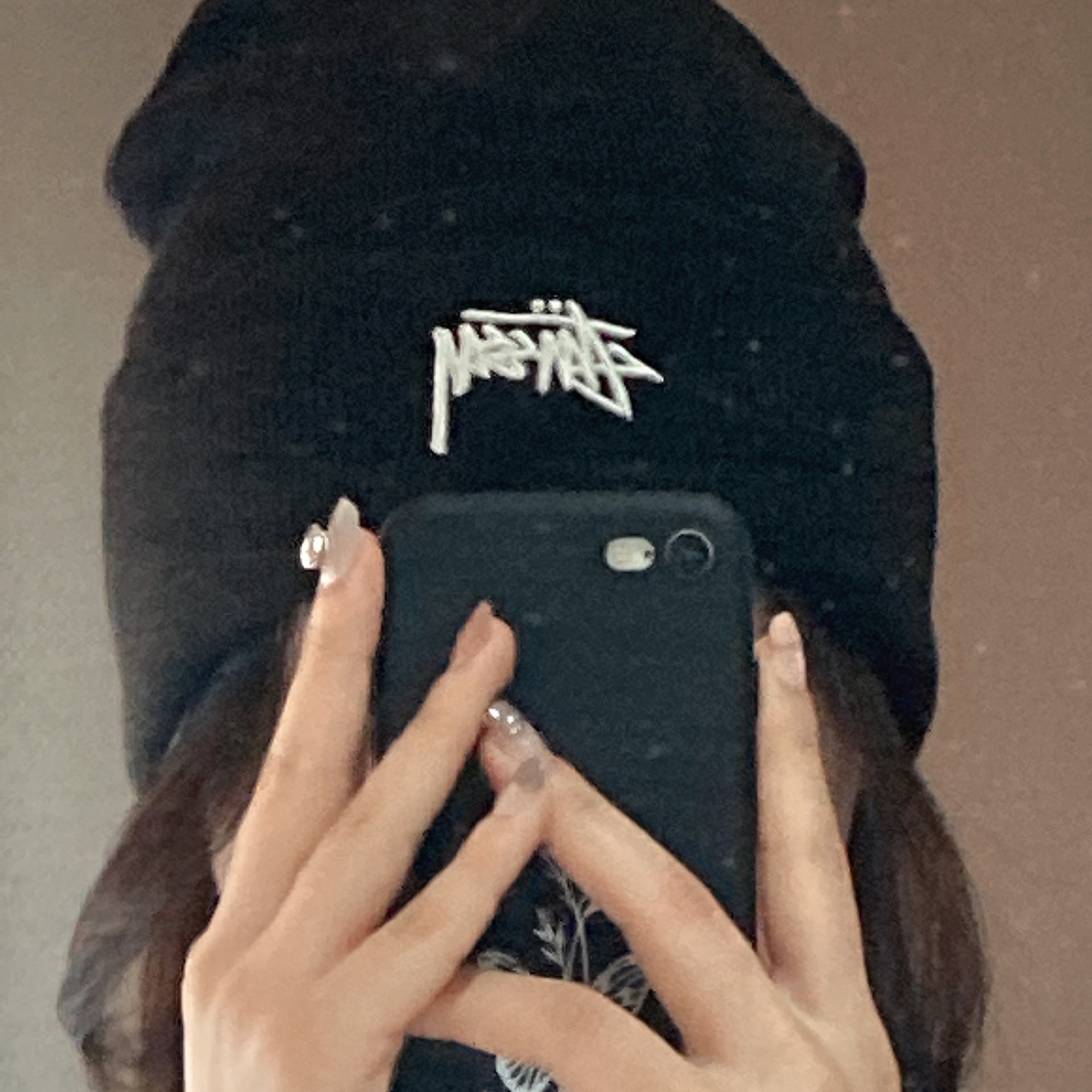 Nike x Stussy NRG Cuffed Beanie Black 착용 스타일