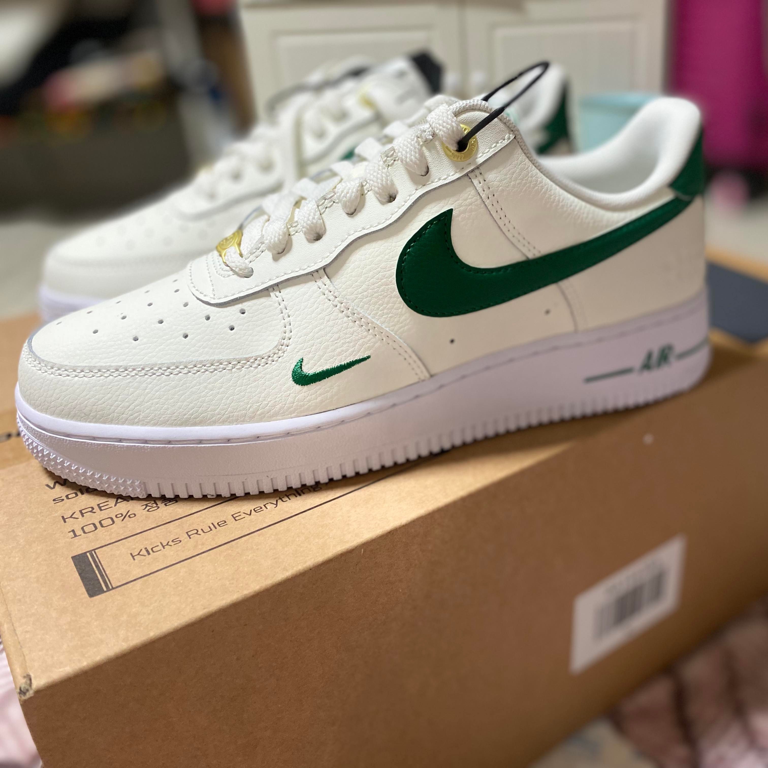 Nike Air Force 1 '07 LV8 40th Anniversary Join Forces Sail Malachite 착용 스타일