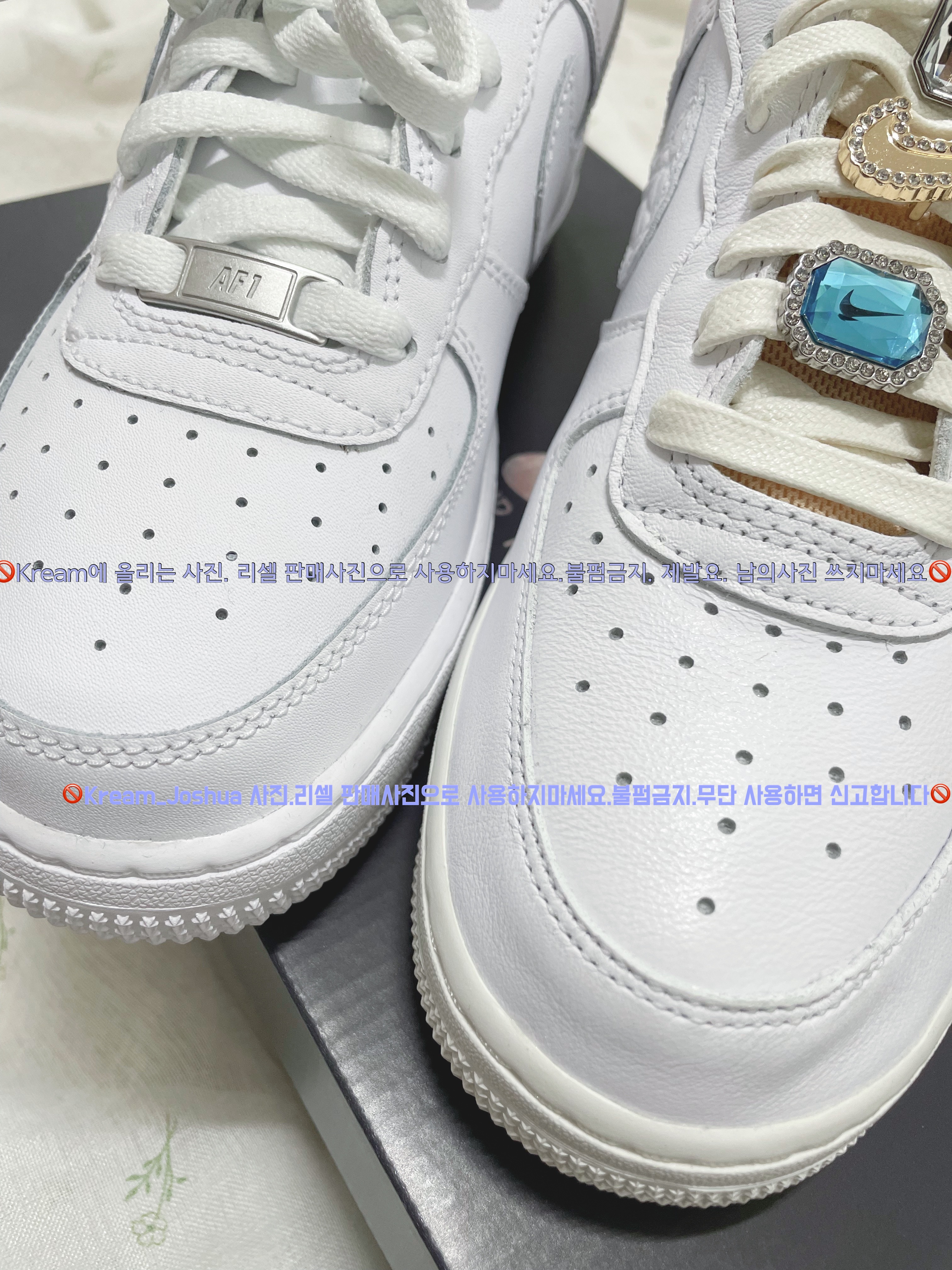 (GS) Nike Air Force 1 LV8 Double Swoosh, Nike Air Force 1 '07 Low White 착용 스타일 - 4